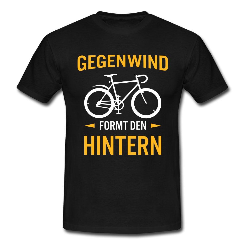 rennrad gegenwind Fahrrad Fahrer Gegenwind formt den Hintern T-Shirt – Shirtify