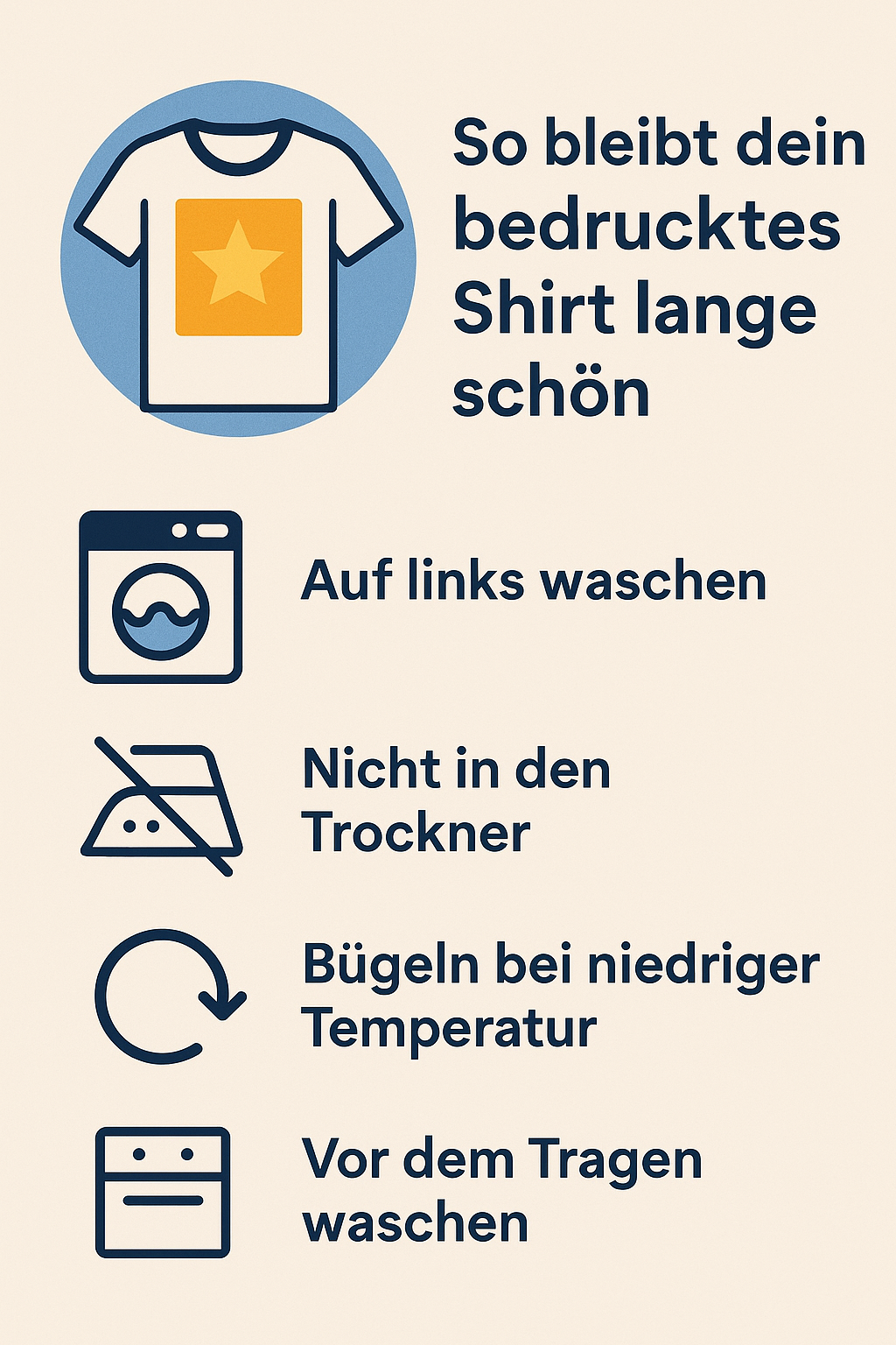 So bleibt dein bedrucktes Shirt lange schön – Pflegetipps von Shirtify