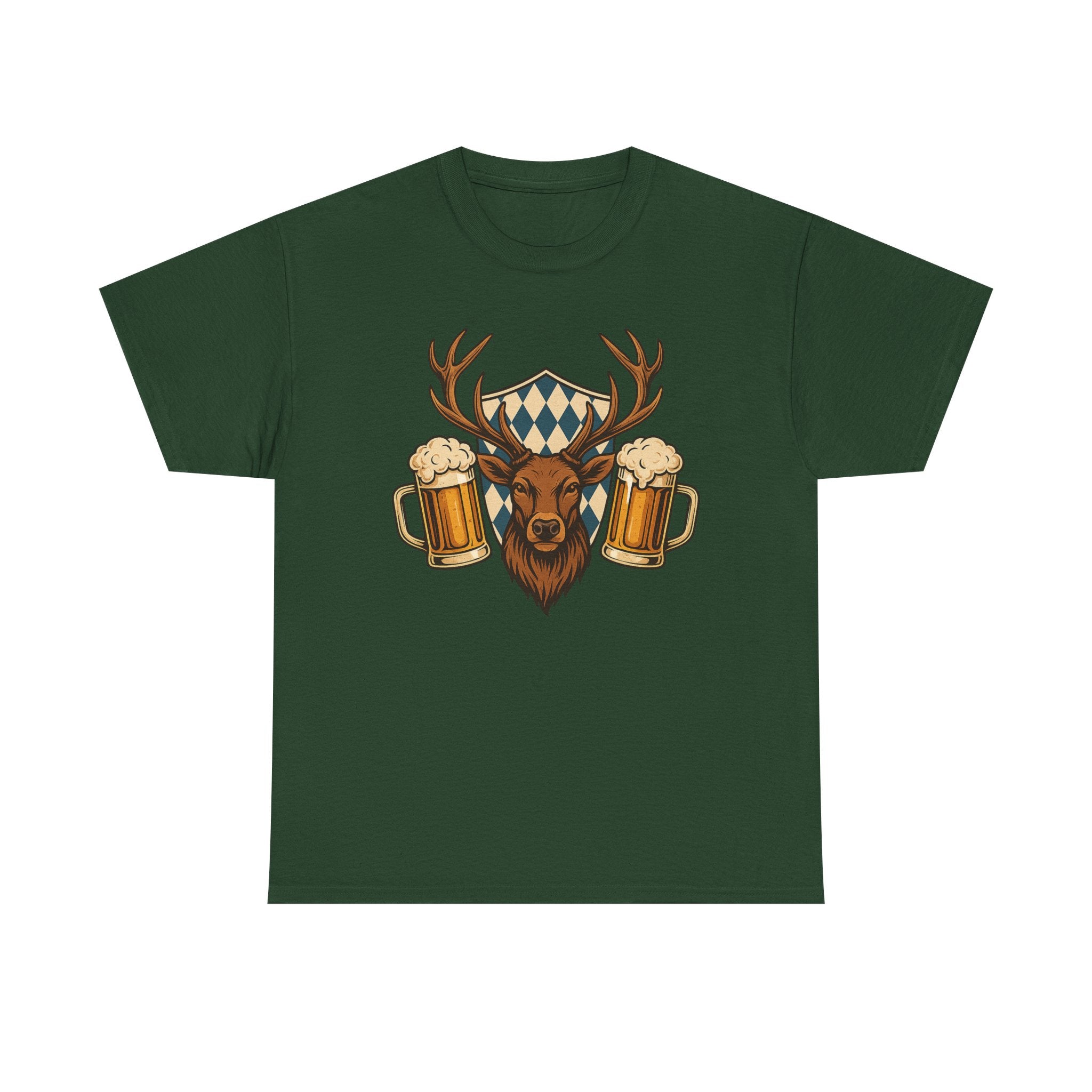 Oktoberfest Hirsch & Bier – Bayerisches Wiesn T-Shirt
