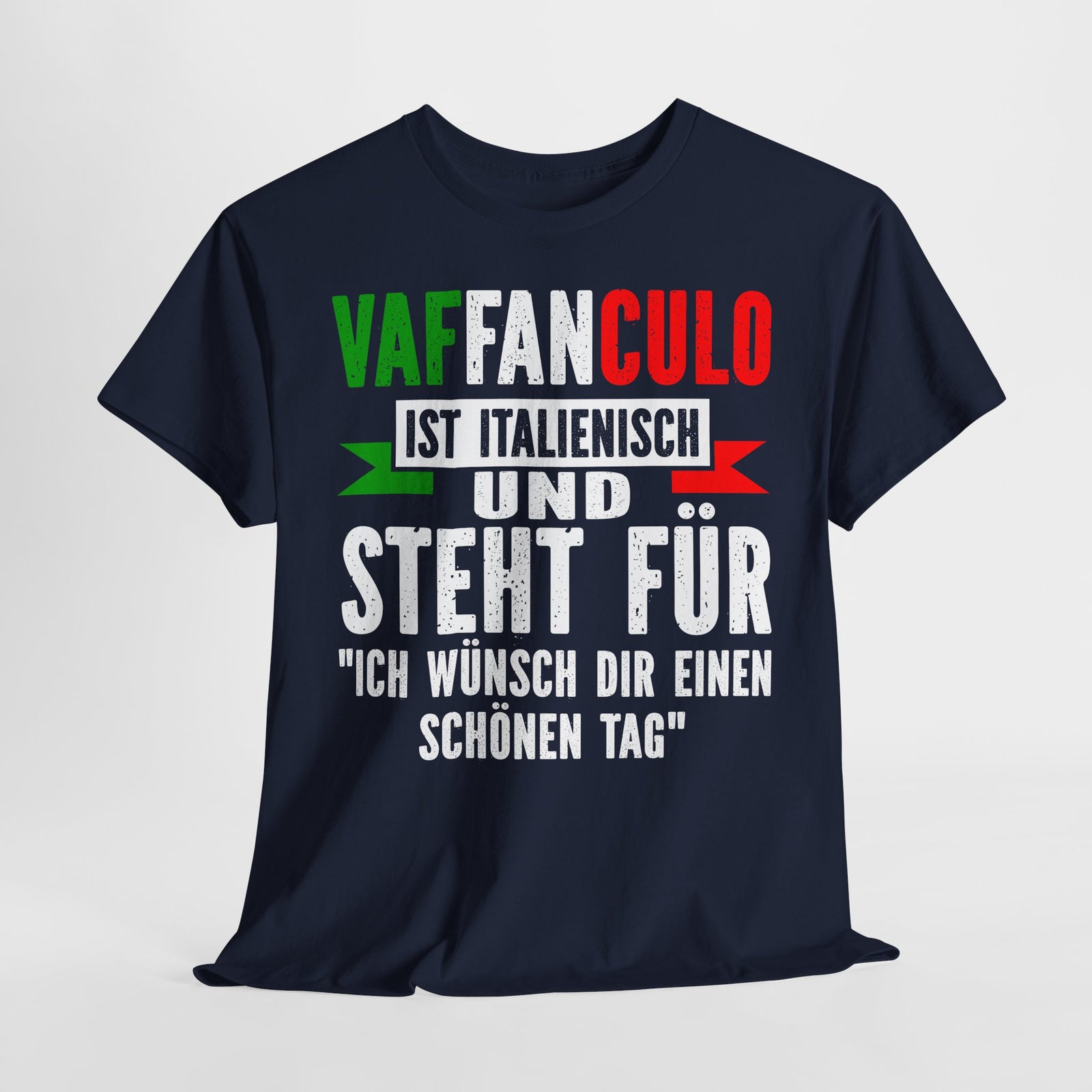 Lustiges Italiener Shirt Vaffanculo Italia Italienisch Italien Männer T-Shirt