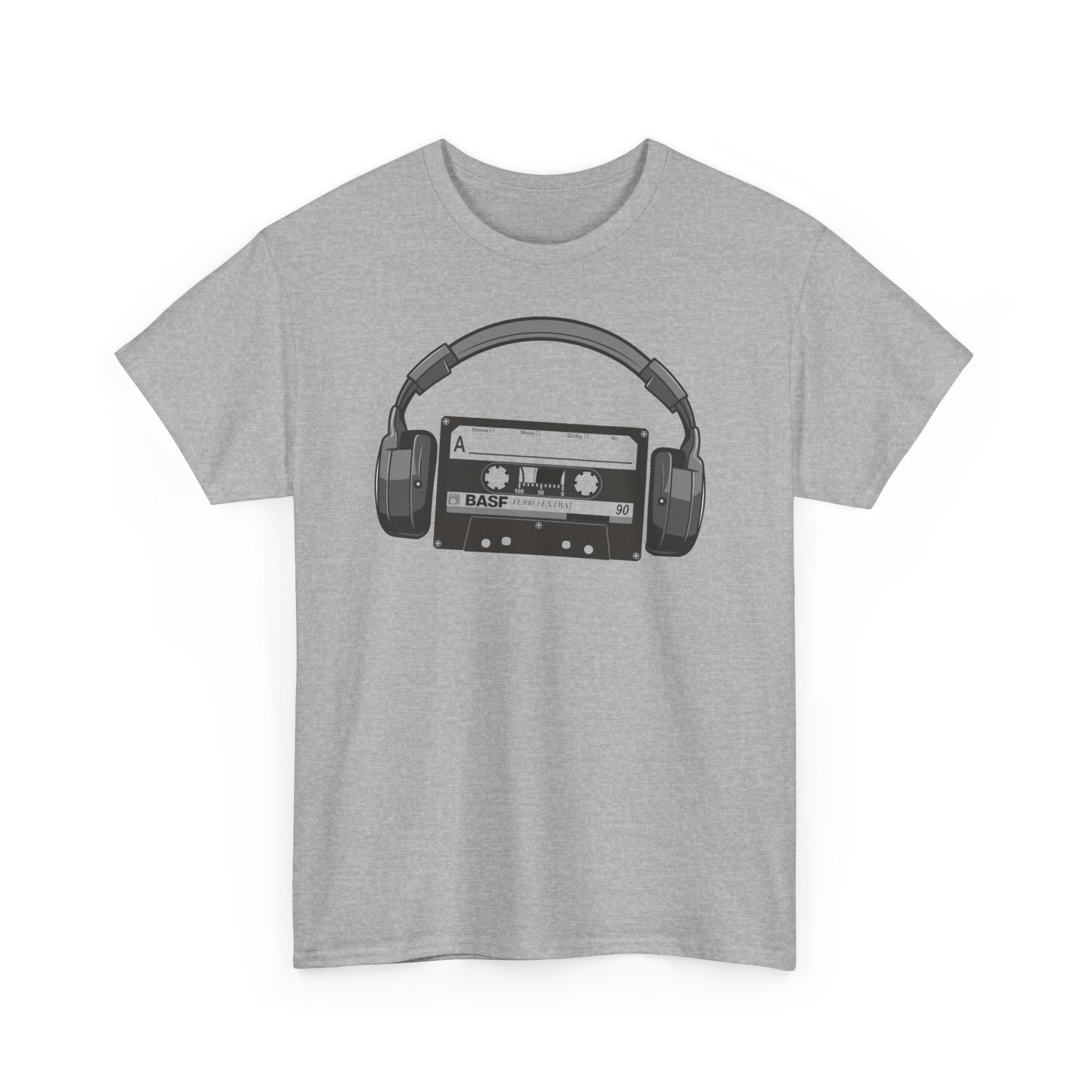 Retro Musik Kassette Kopfhörer 80s 90s Style T-Shirt