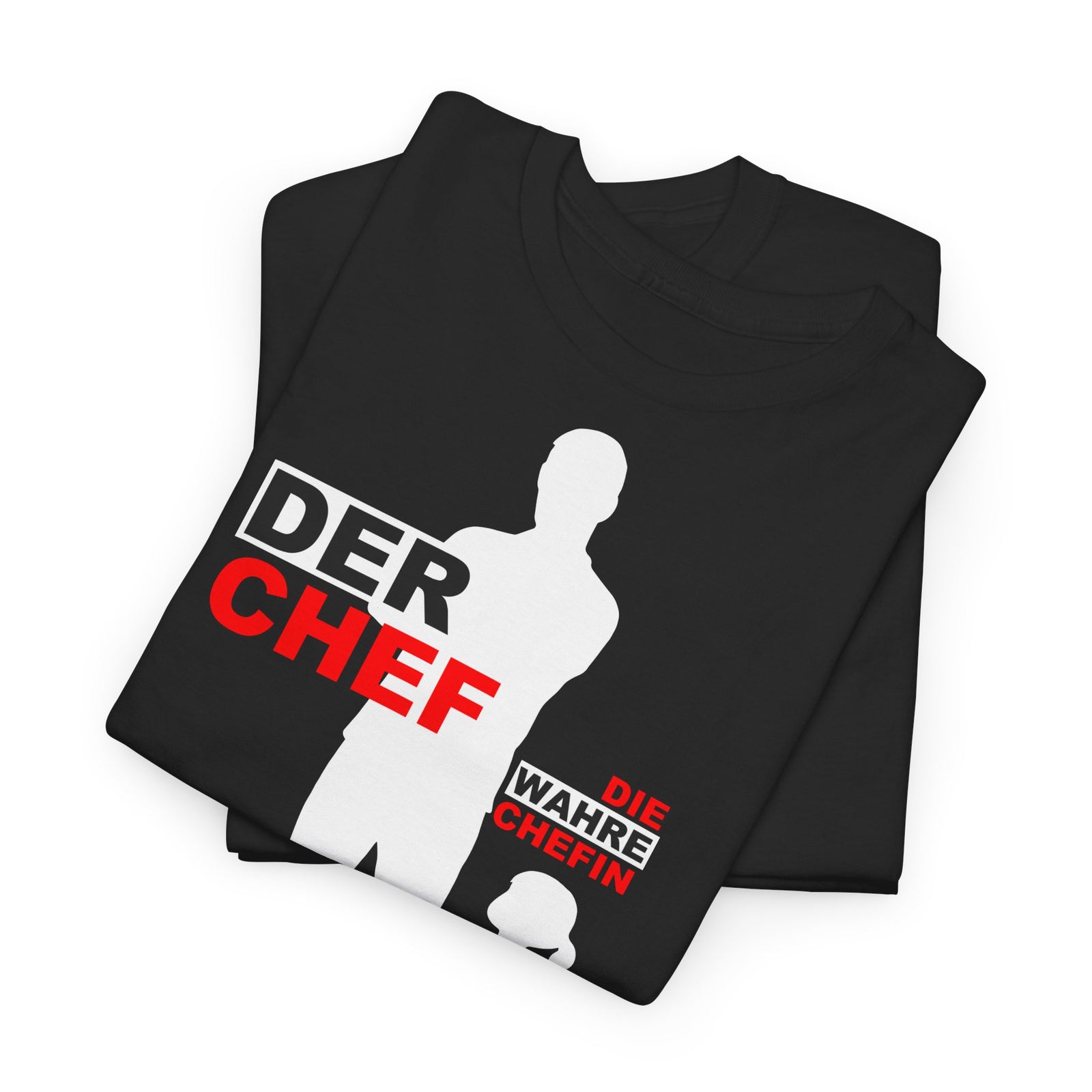 Vatertag Papa Shirt - Papa Chef Und Tochter Die Wahre Chefin - Lustiges Geschenk Shirt