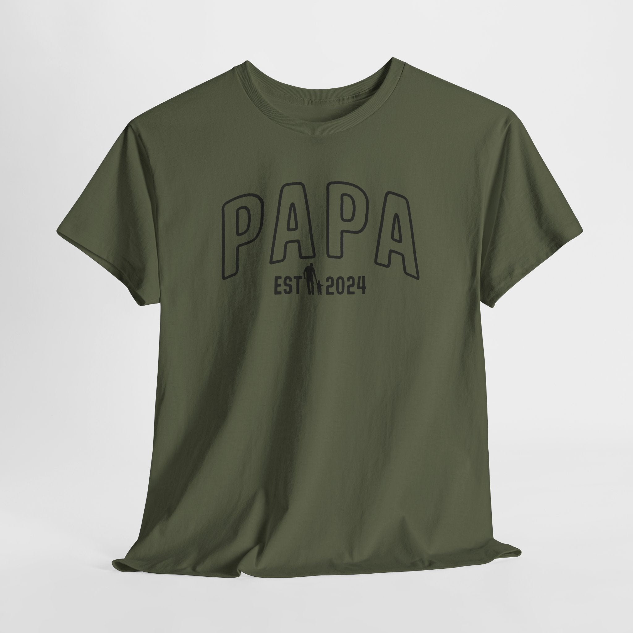 Stolzer Papa - Vatertag - Papa seit 2024 -  Geschenk T-Shirt