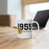 70 Geburtstag Kaffeetasse Jahrgang 1955 – TÜV Stempel - Entspricht Zustand und Laufleistung