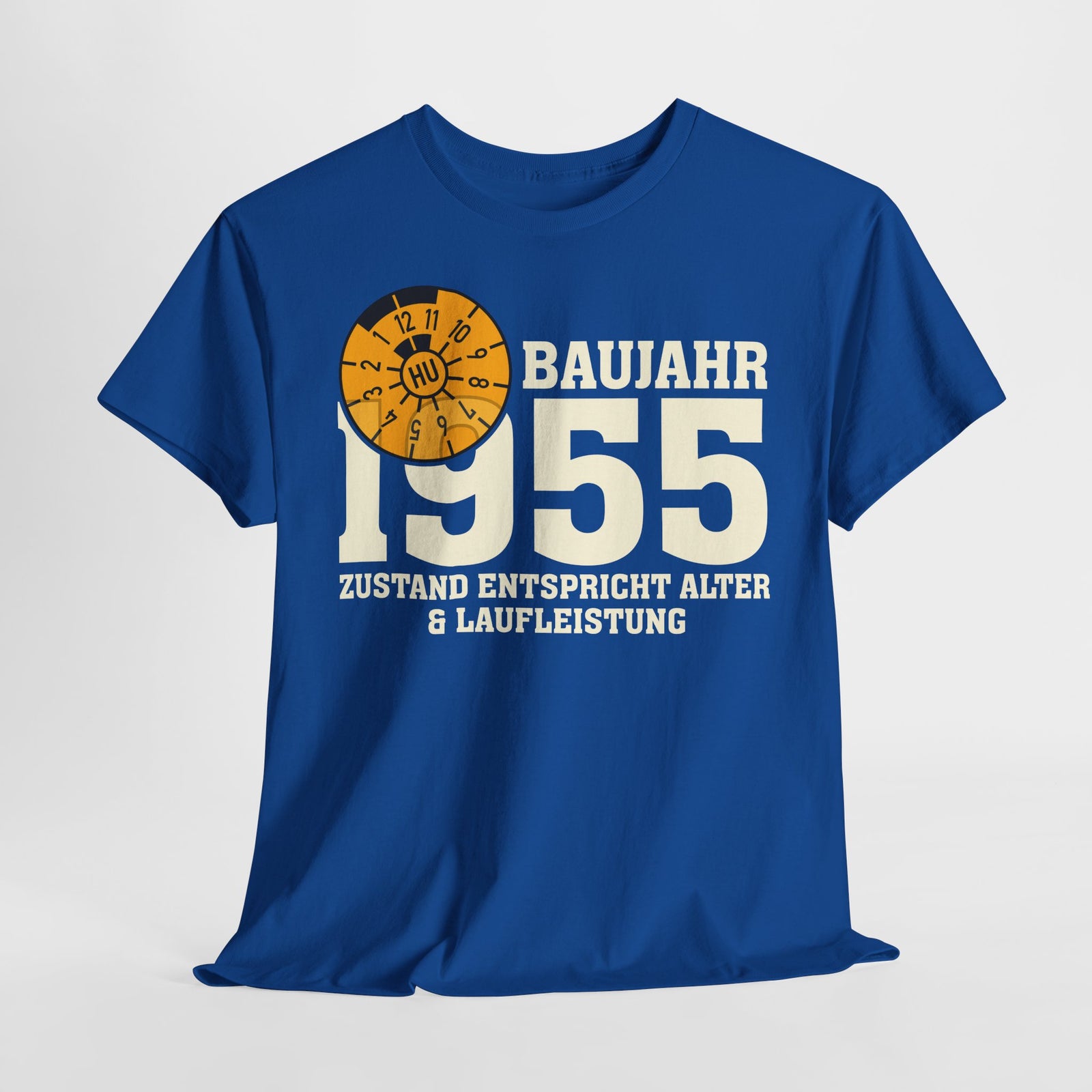 70. Geburtstag TÜV Plakette Baujahr 1955 Zustand entspricht Alter und Laufleistung Lustiges Geschenk T-Shirt