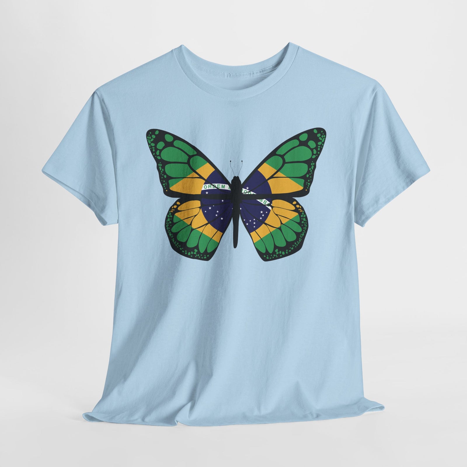 Brasilien Schmetterling Flagge - Unisex Shirt