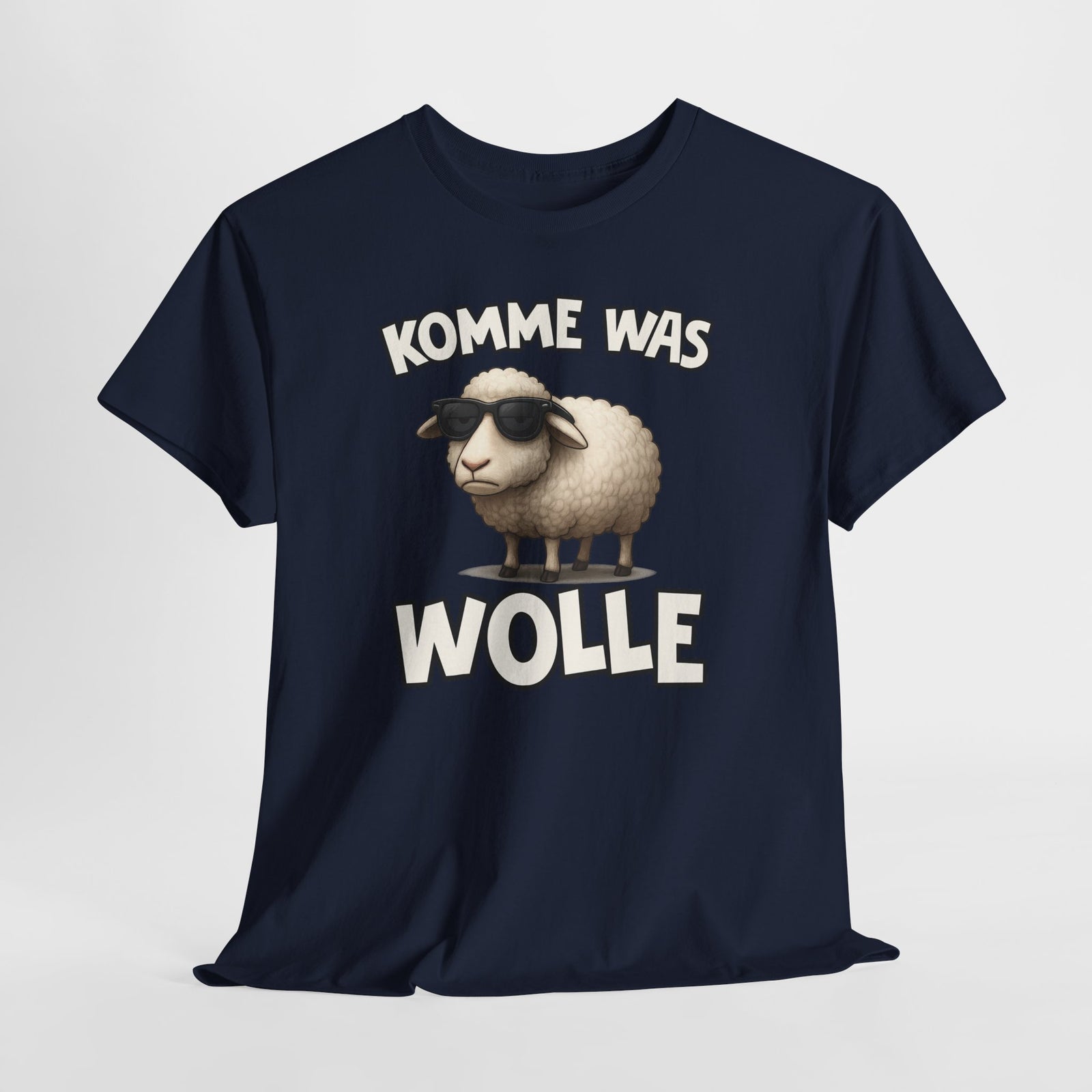 Schaf Schäfer Schafhirte Komme was Wolle Lustiges Witziges T-Shirt