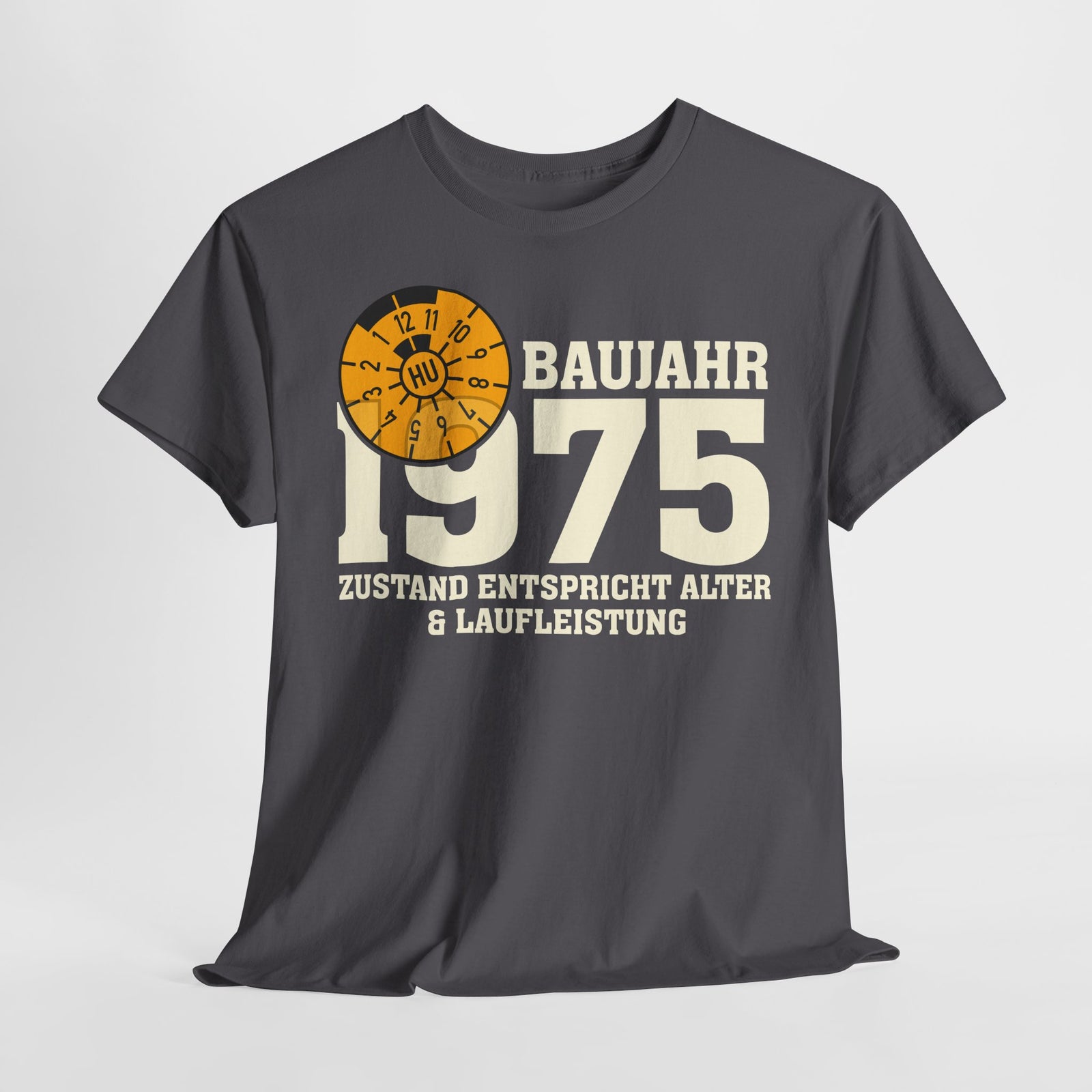 50. Geburtstag TÜV Plakette Baujahr 1975 Zustand entspricht Alter und Laufleistung Lustiges Geschenk T-Shirt