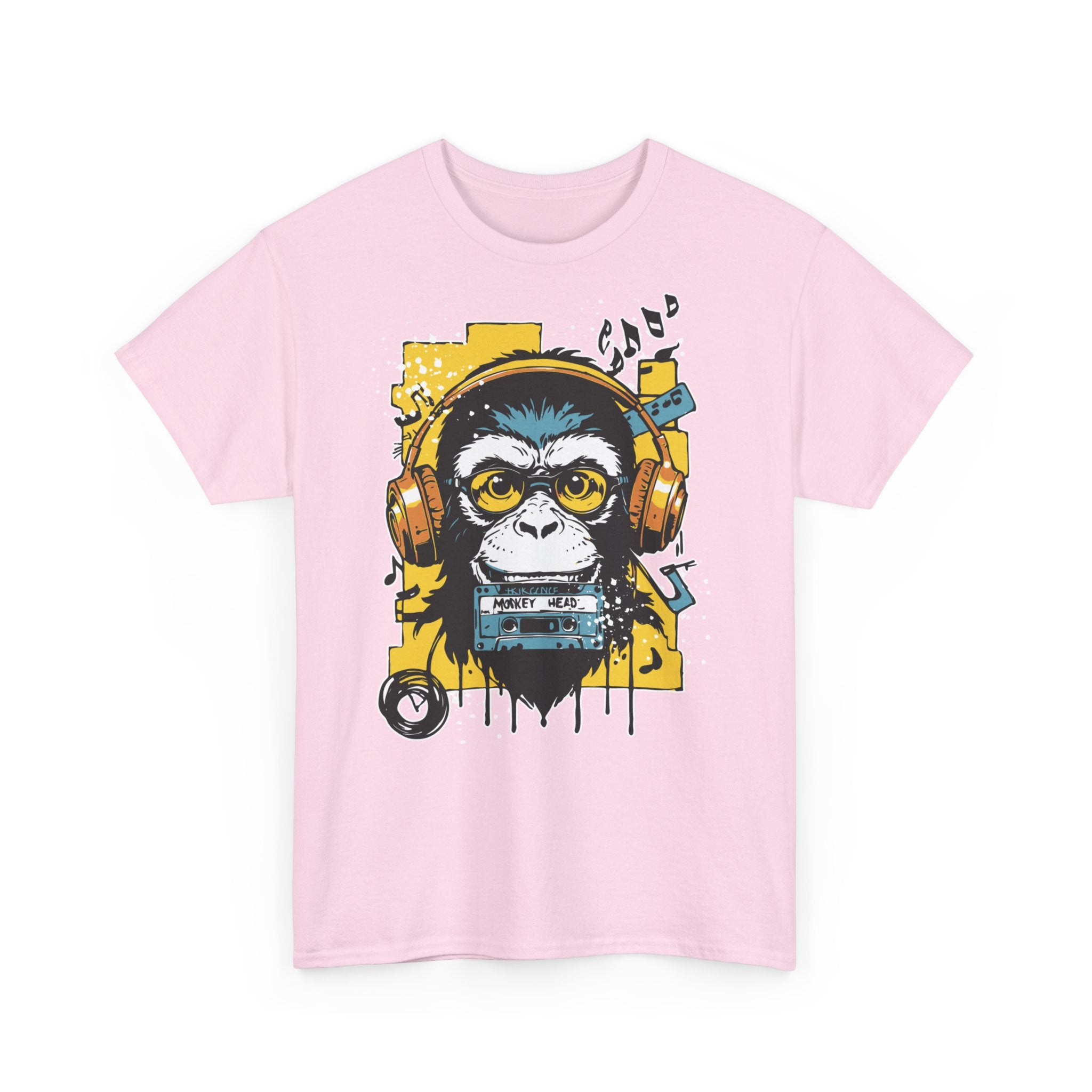 Lustiger Affe - Musik Kassette Retro Design T-Shirt