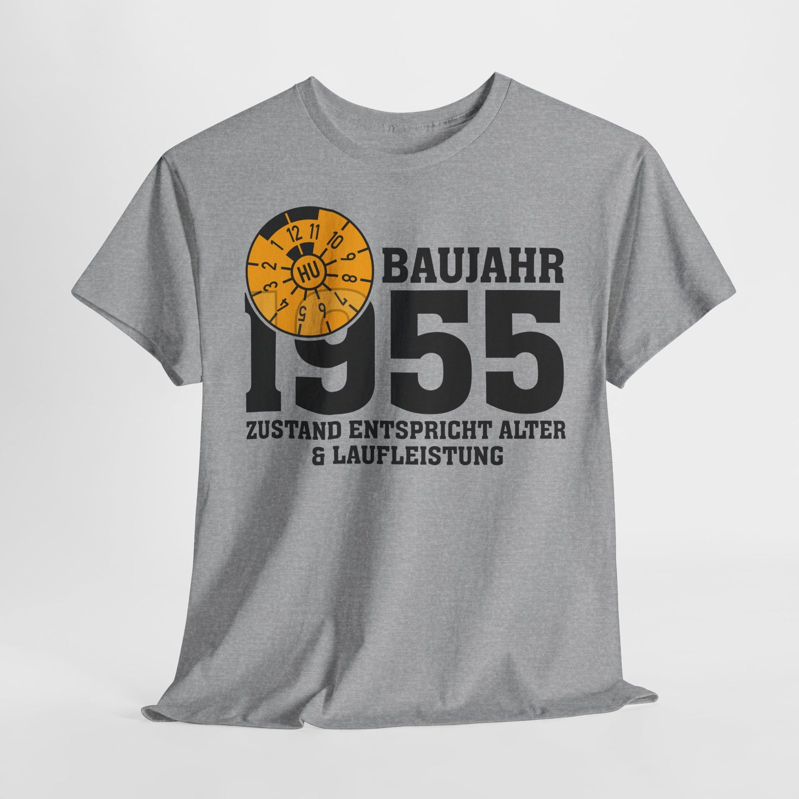 70. Geburtstag TÜV Plakette Baujahr 1955 Zustand entspricht Alter und Laufleistung Lustiges Geschenk T-Shirt