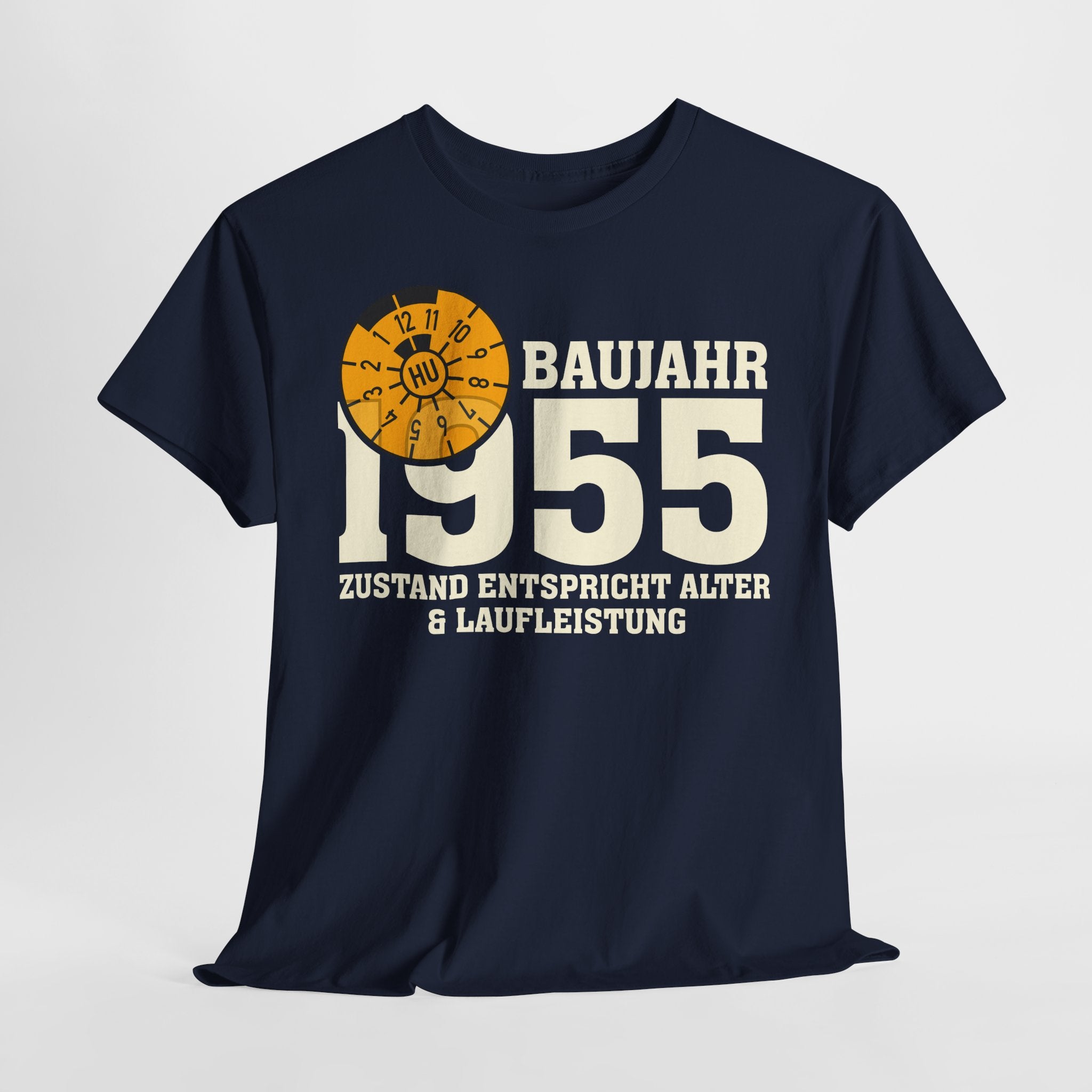 70. Geburtstag TÜV Plakette Baujahr 1955 Zustand entspricht Alter und Laufleistung Lustiges Geschenk T-Shirt