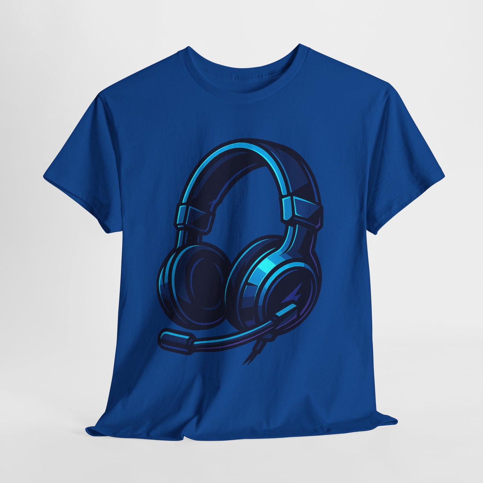 Gaming Headset Neon Glow – Futuristisches Gamer T-Shirt