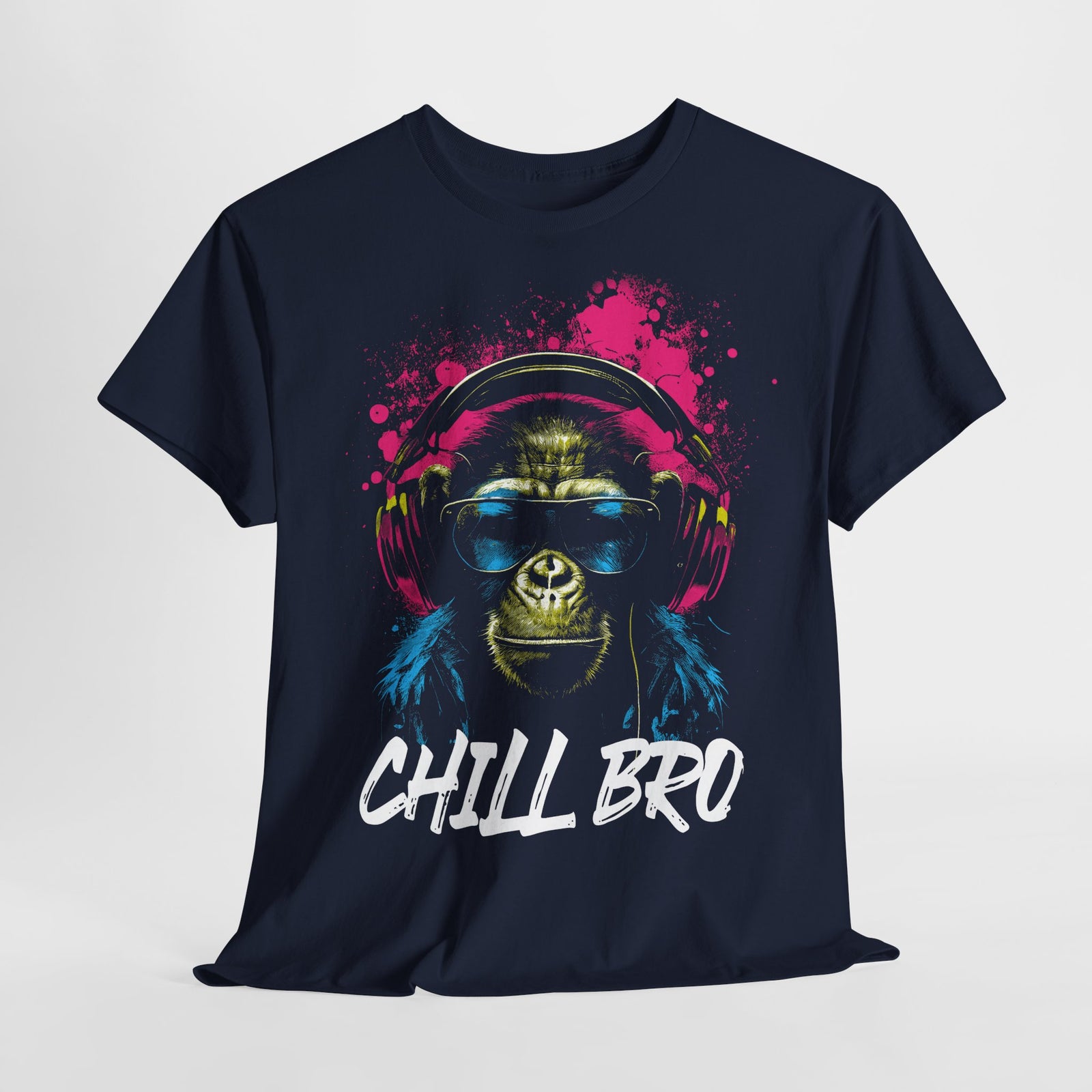 CHILL BRO - Cooler Affe mit Sonnenbrille Geschenkidee Gamer T-Shirt