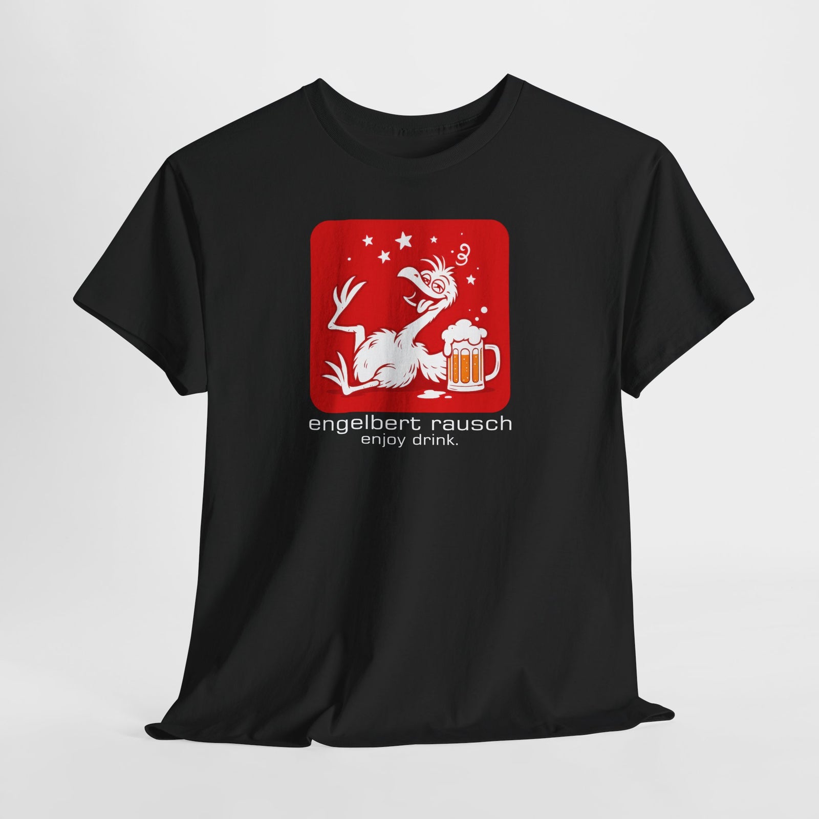 Engelbert Rausch Fun Shirt – Humorvolles Bier T-Shirt, Parodie & Geschenkidee