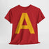 Buchstabe A Gelb Halloween Fasching Kostüm Alvin T-Shirt