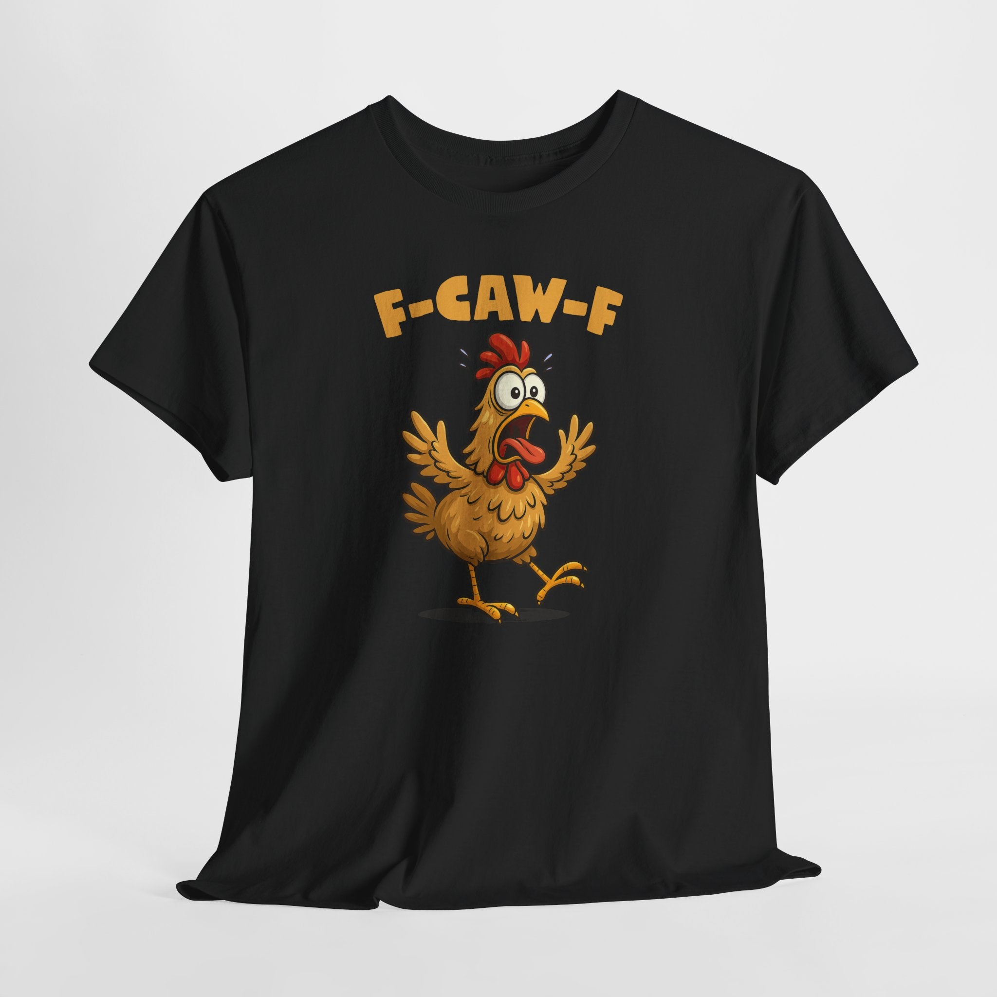 Lustiges Huhn T-Shirt – „F-CAW-F“ Fun Shirt mit Cartoon Chicken – Witziges Geschenk für Männer und Frauen