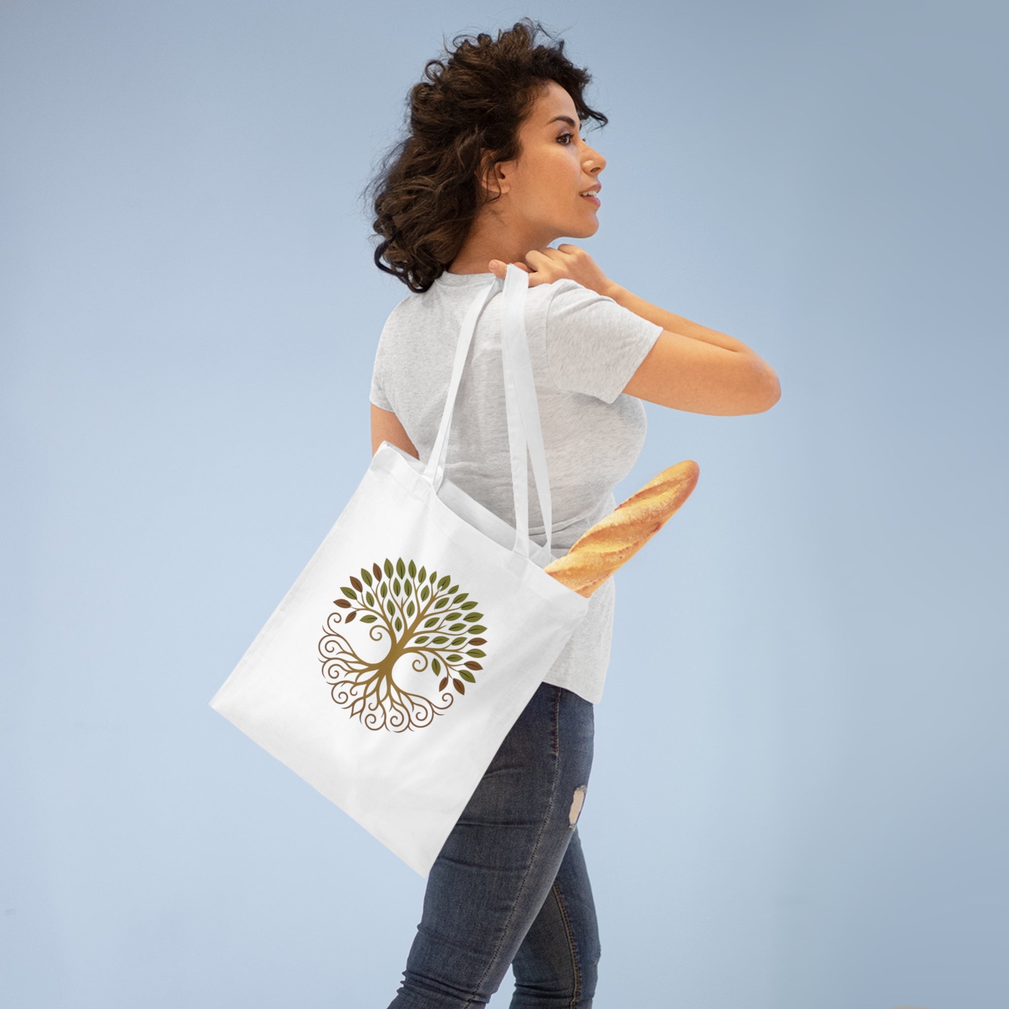 Mandala Tragetasche mit Baum des Lebens – Boho Natur Design