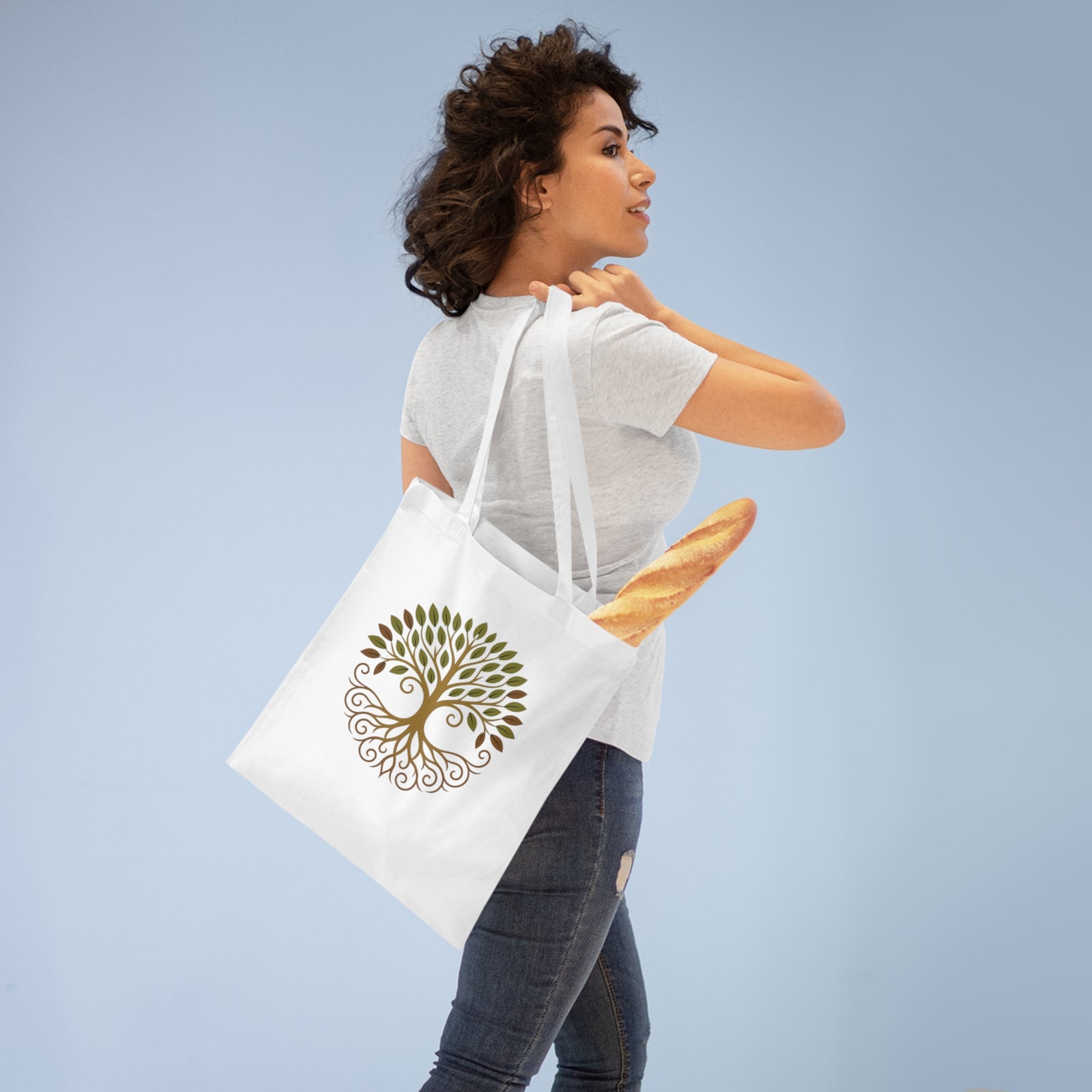 Mandala Tragetasche mit Baum des Lebens – Boho Natur Design