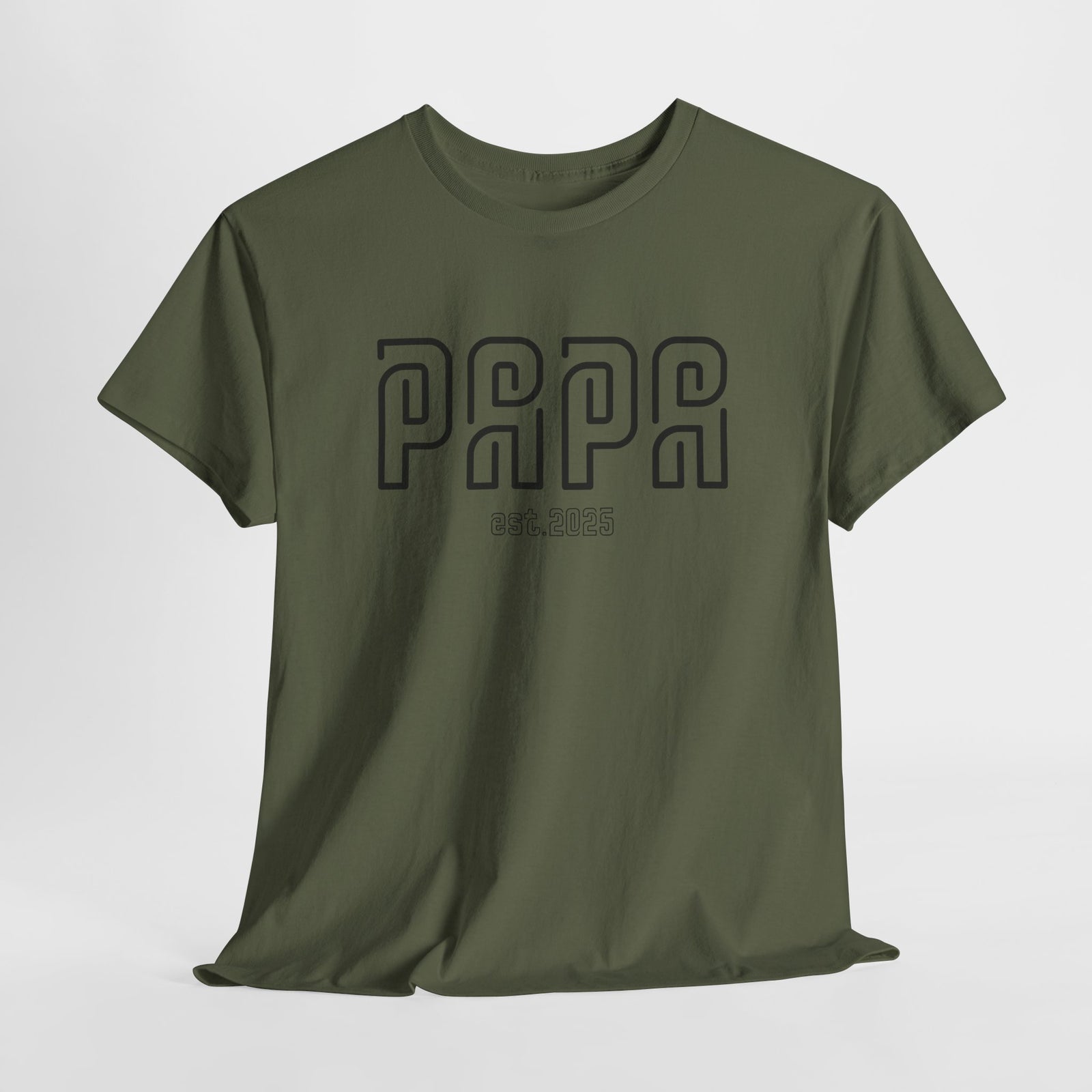 Papa seit 2025 - Vater geworden - Vatertag Geschenk T-Shirt