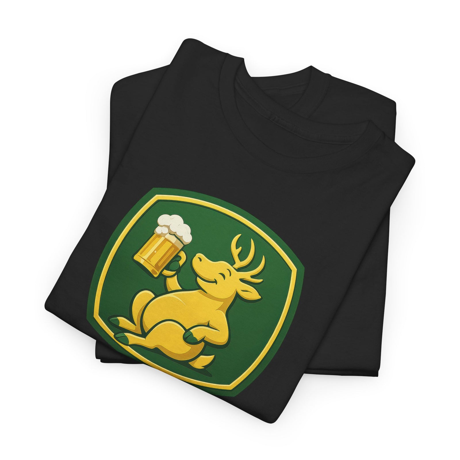 Trinkender Hirsch – Habe Deere Bier Logo Lustiges Parodie T-Shirt