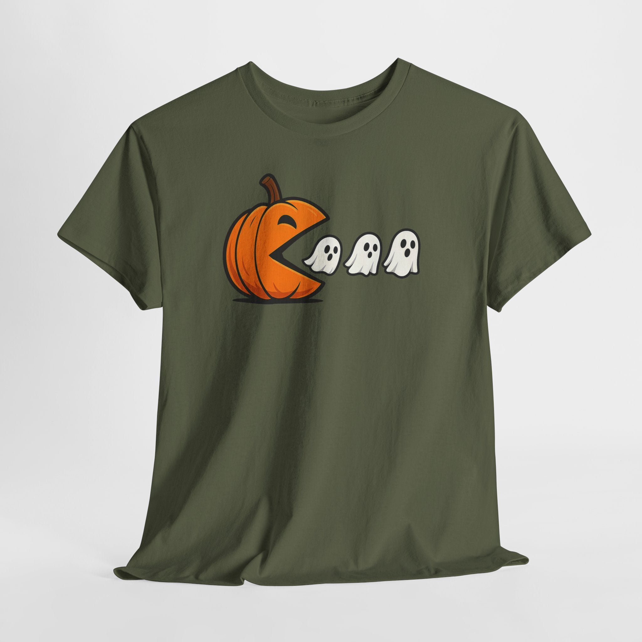 Halloween Shirt - Kürbis frisst Geister – Humorvolles Bier T-Shirt