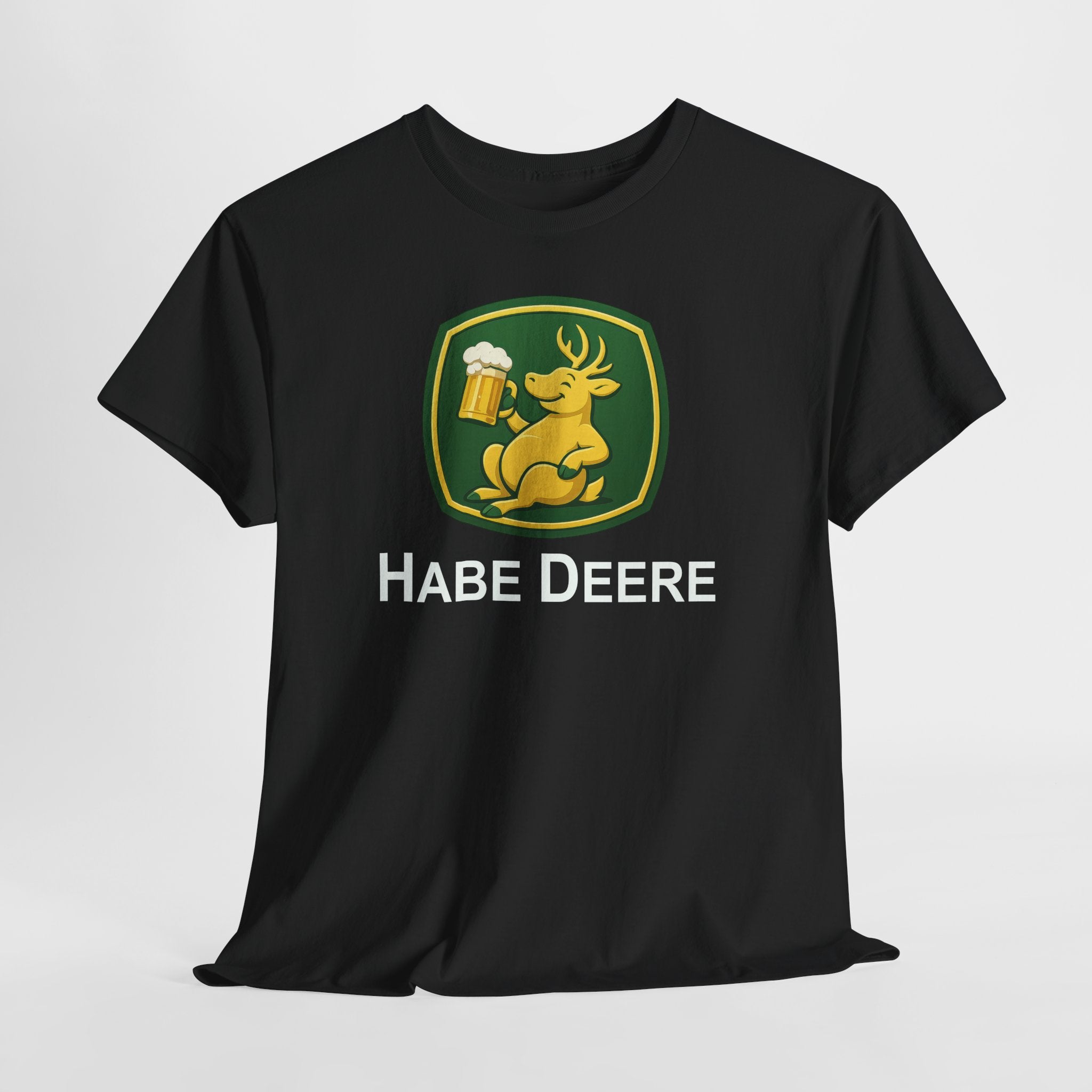 Trinkender Hirsch – Habe Deere Bier Logo Lustiges Parodie T-Shirt
