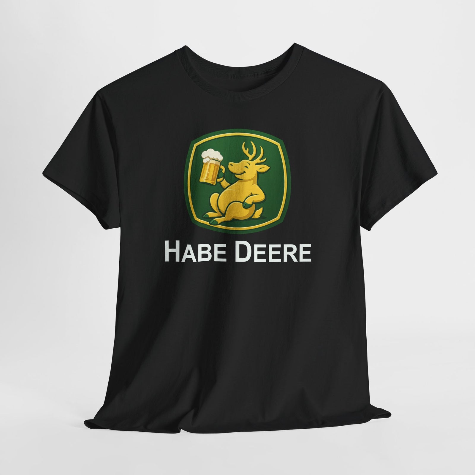 Trinkender Hirsch – Habe Deere Bier Logo Lustiges Parodie T-Shirt