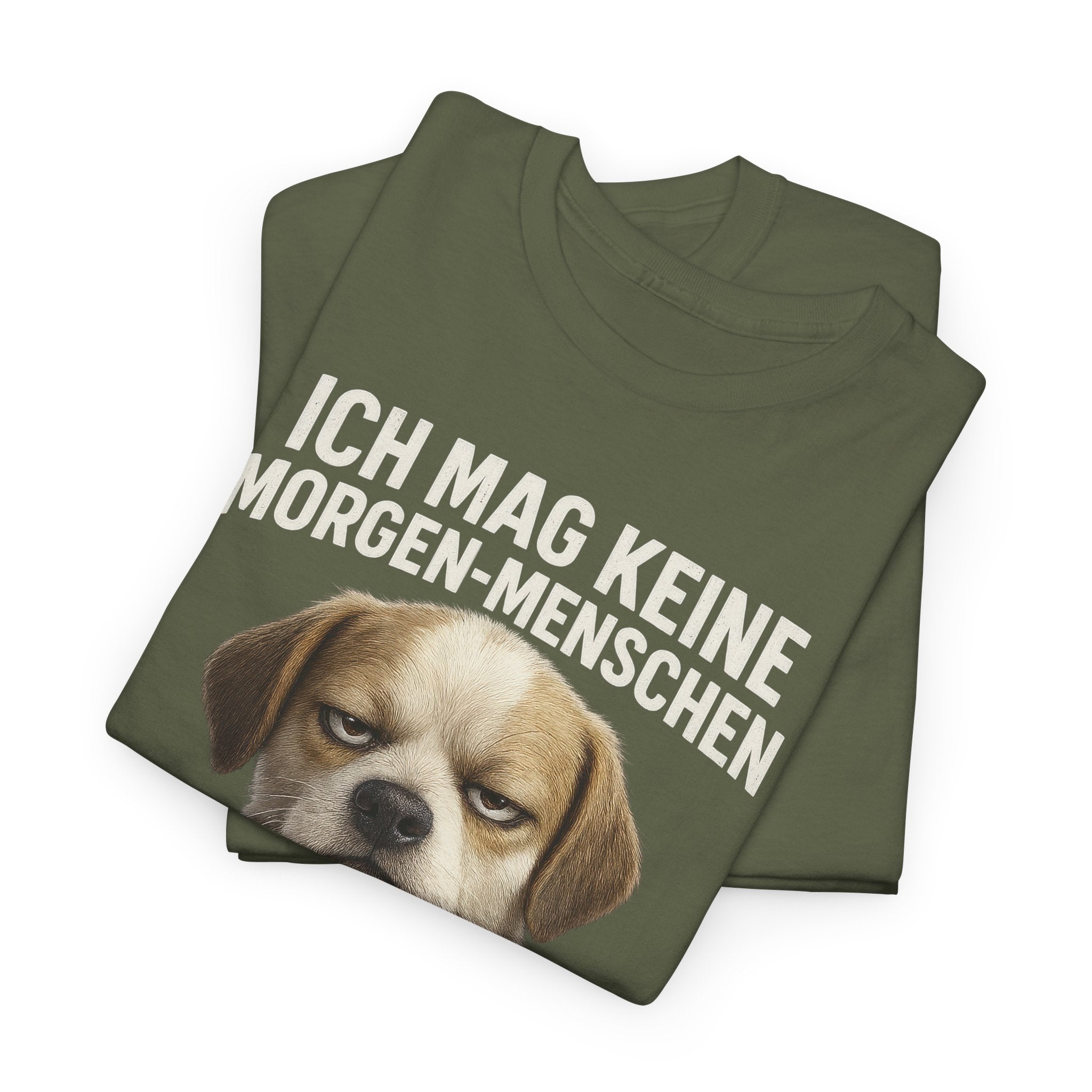 Mürrischer Hund Morgenhasser – Geschenk für Morgenmuffel – Kaffee Shirt