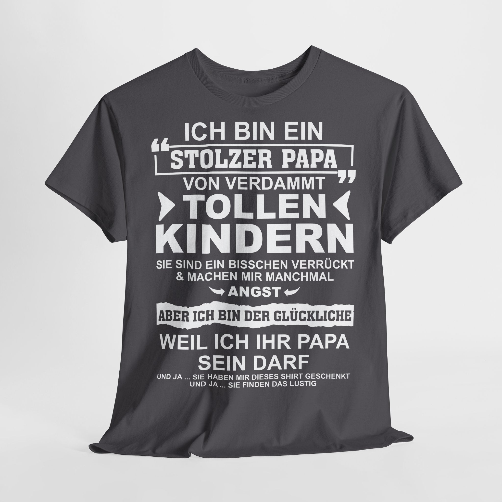 Stolzer Papa von verrückten Kindern – Lustiges Vatertags-Shirt