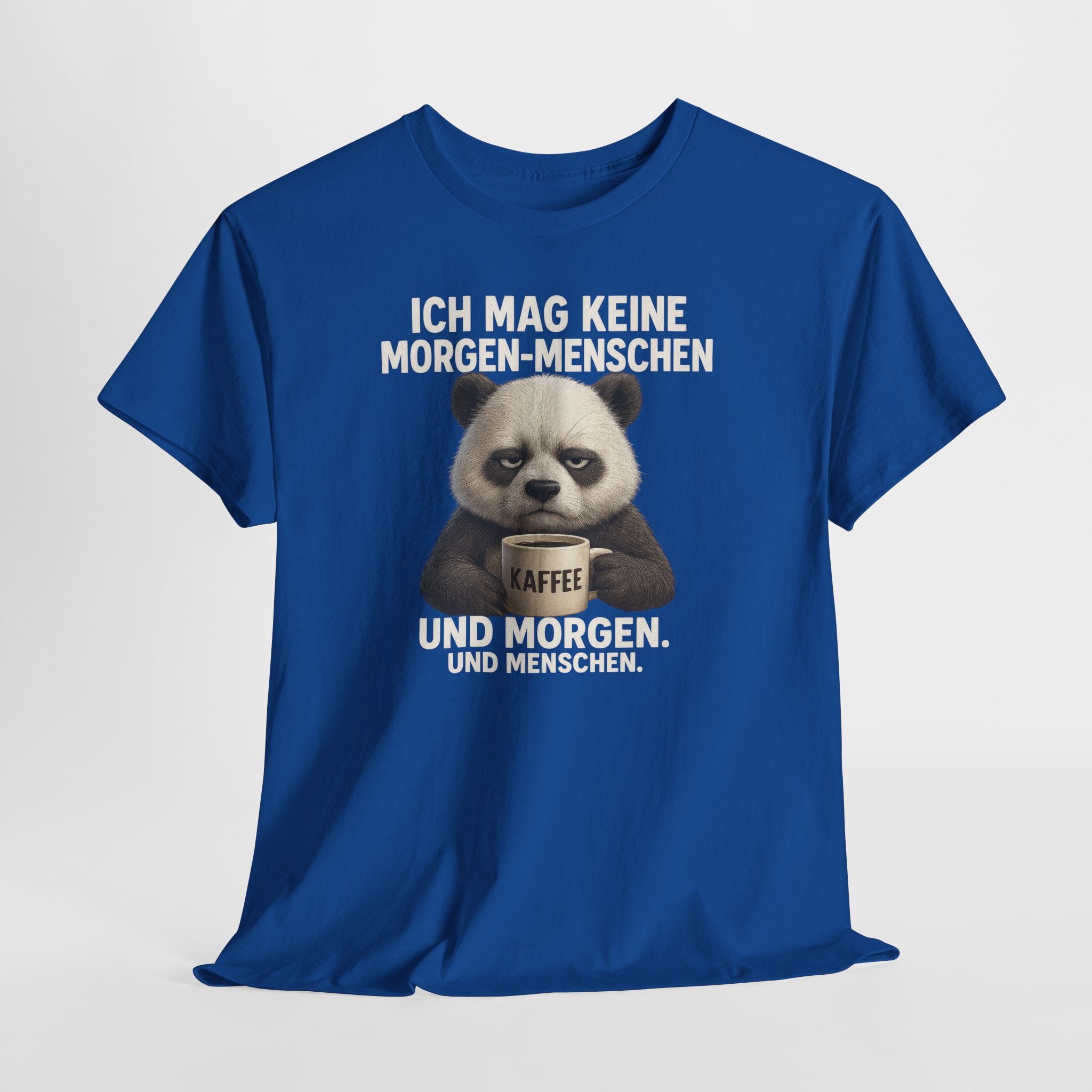 Mürrischer Panda Morgenhasser - Geschenk für Morgenmuffel - Kaffee Shirt