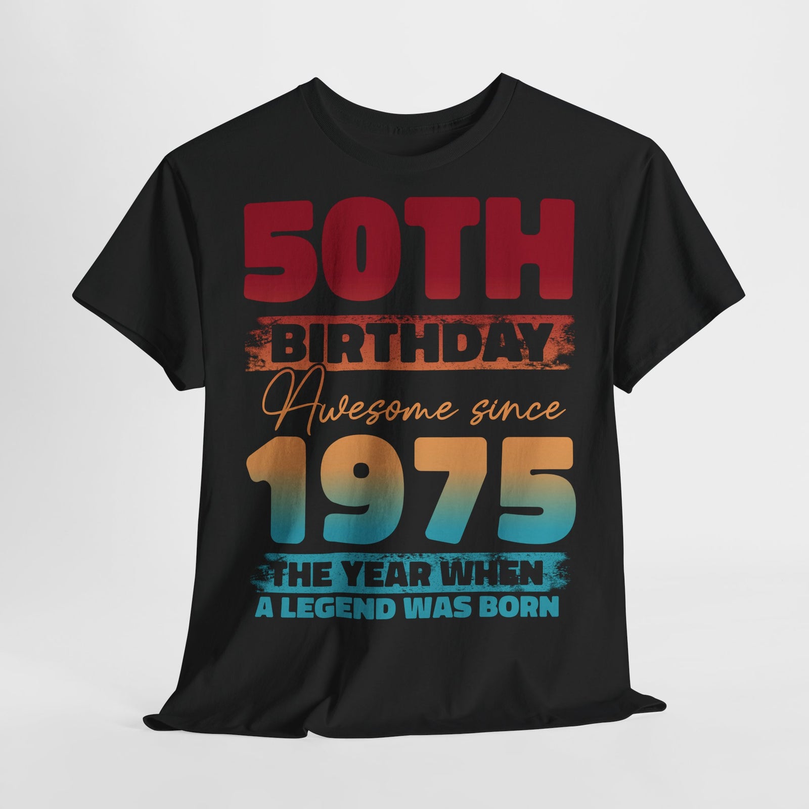 50. Geburtstag Vintage Retro Limited Edition Geboren 1975 Legend Was Born Geschenk T-Shirt