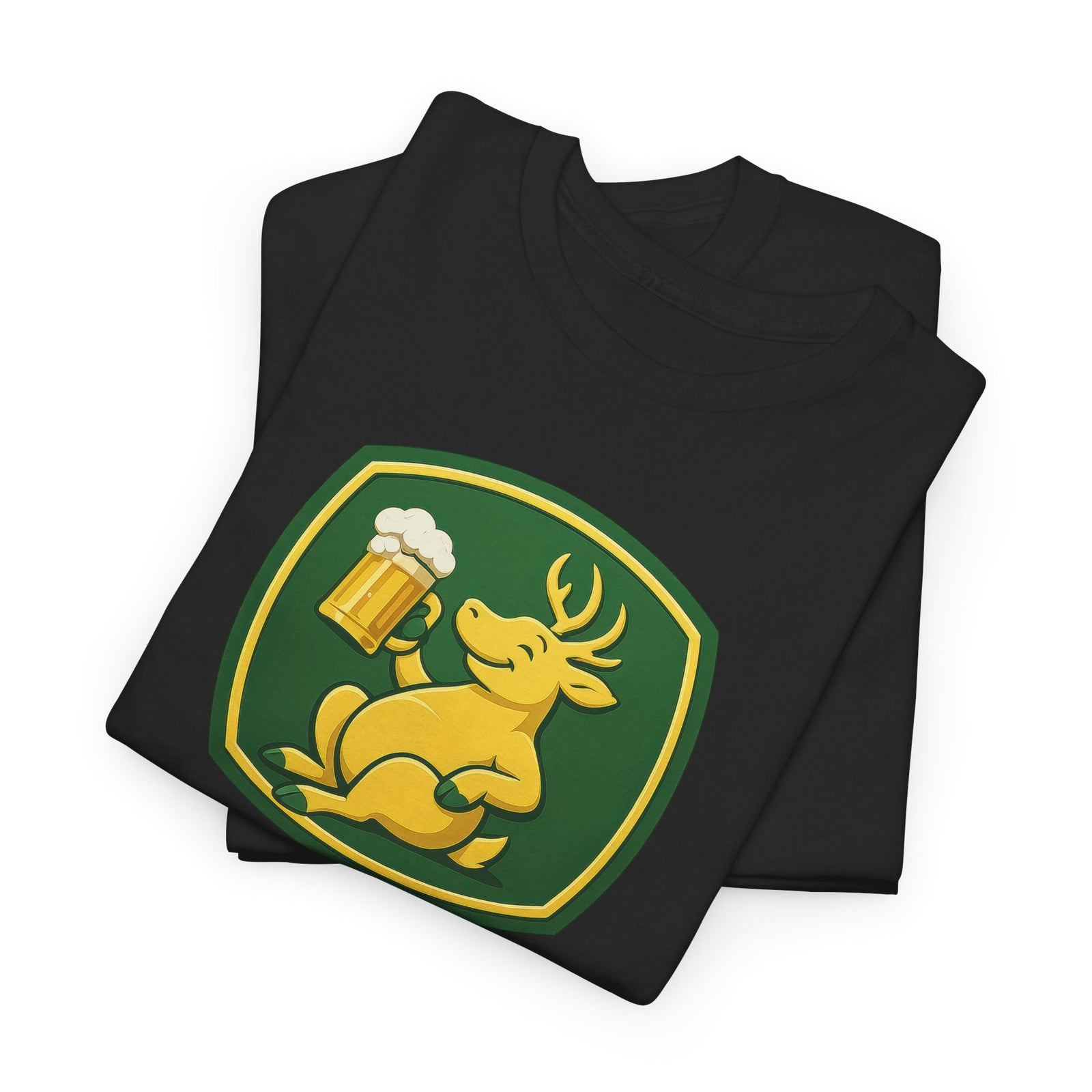 Trinkender Hirsch – Habe Deere Bier Logo Parodie T-Shirt