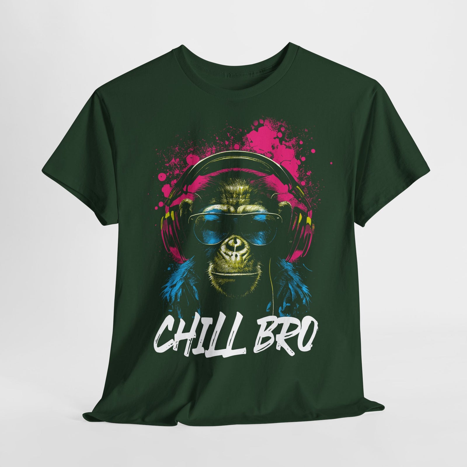 CHILL BRO - Cooler Affe mit Sonnenbrille Geschenkidee Gamer T-Shirt