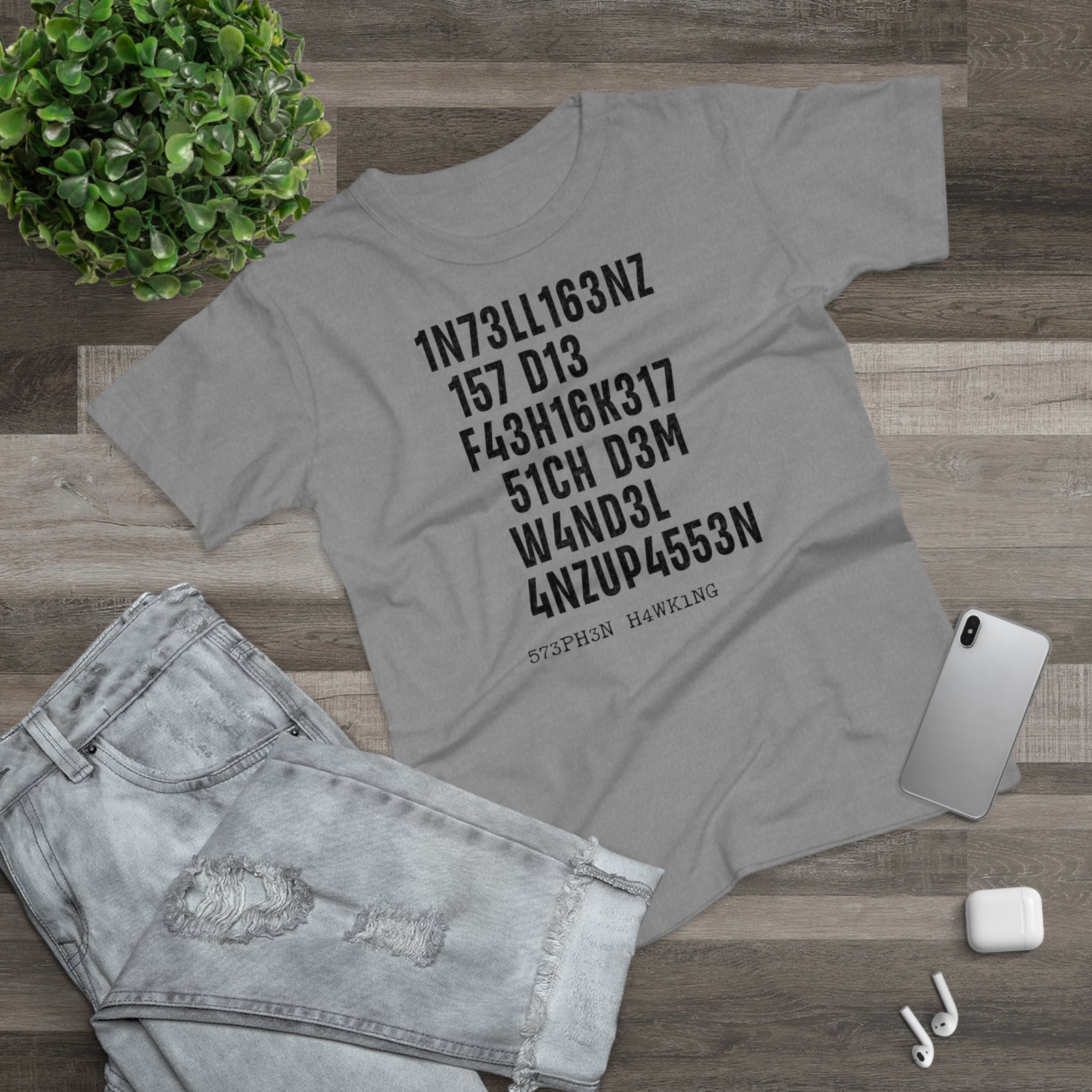 Intelligenz Hawking Zitat T-Shirt