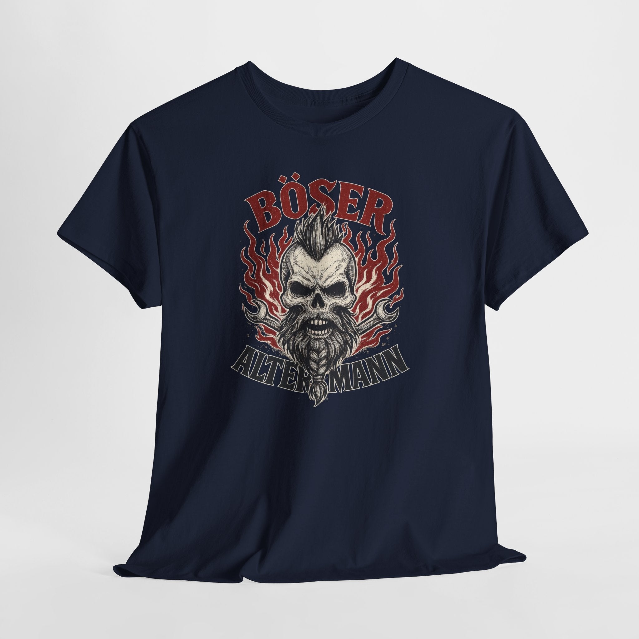 Mechaniker Wikinger Totenkopf Böser Alter Mann - Männer T-Shirt