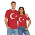 Fußball EM 2024 Türkische Flagge - Türk bayraklı gömlek - Unisex Fußball T-Shirt