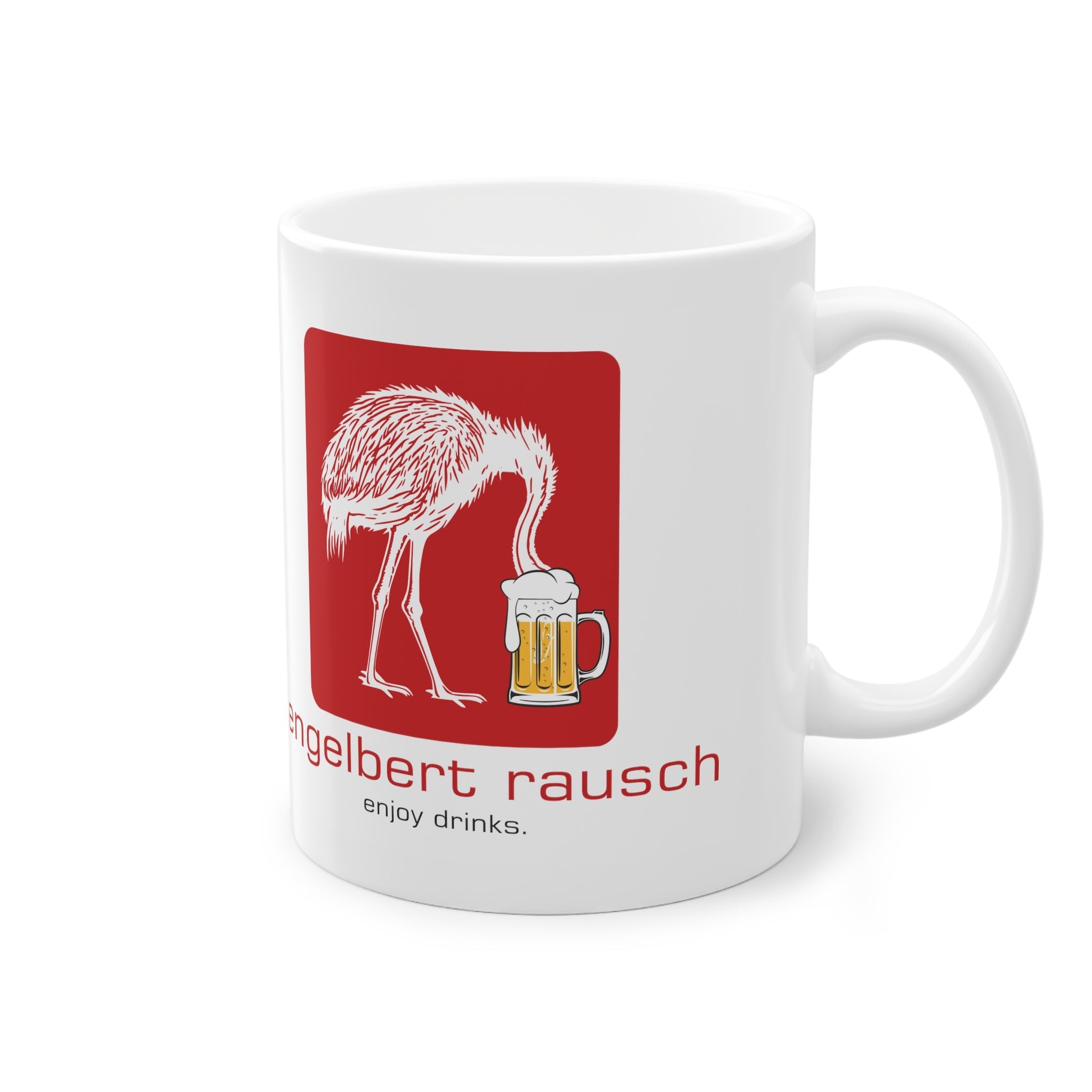 Bier Engelbert Rausch Parodie Lustiges Geschenk Kaffee Tasse
