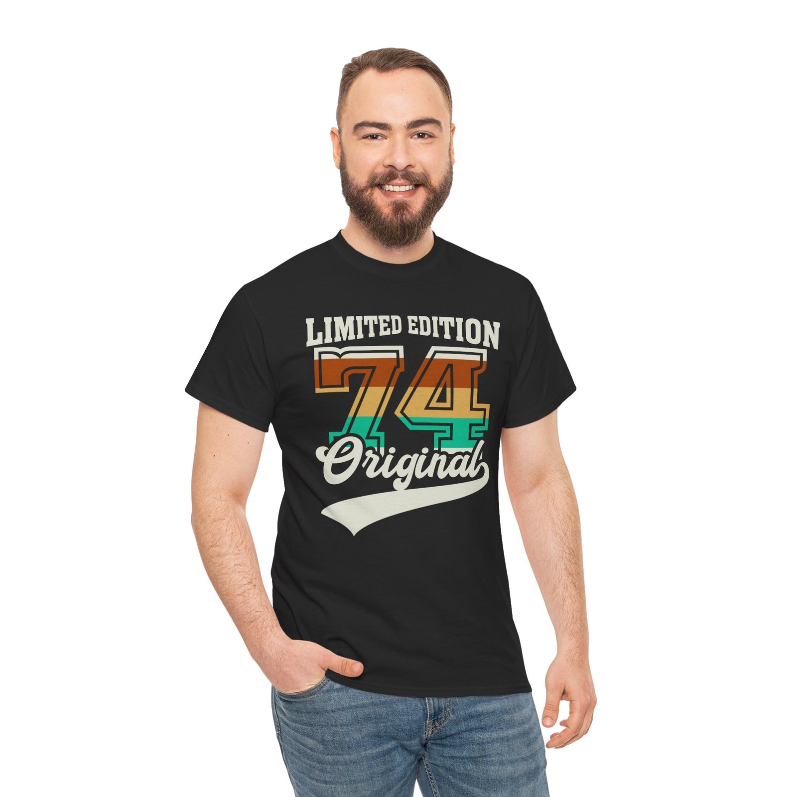 50th Birthday Unisex Tee 1974 Retro Style 