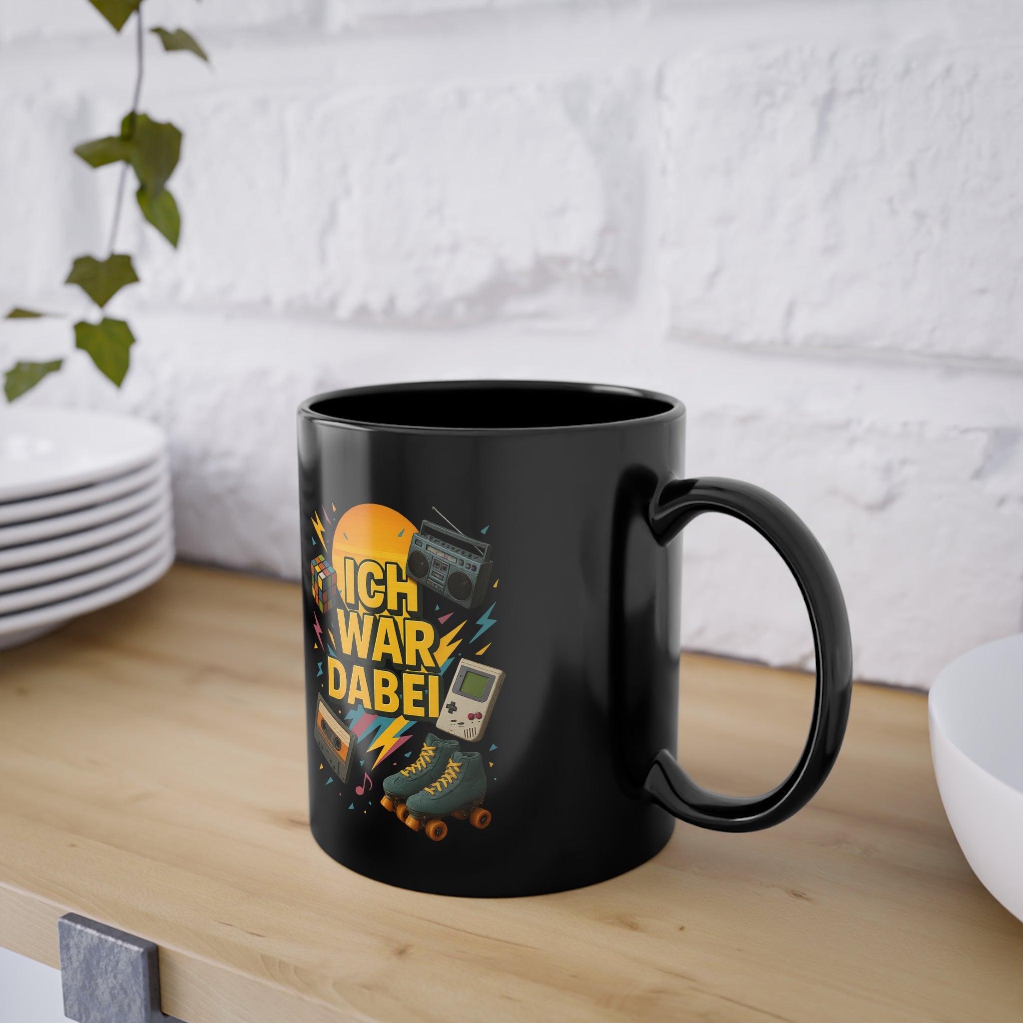 80er 90er Jahre Party Ich war dabei - Lustige Kaffee Tasse