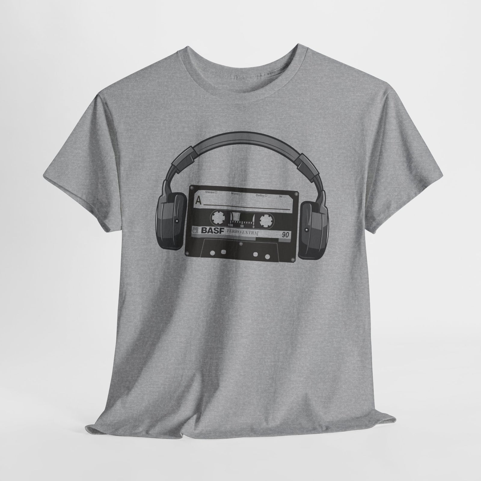 Retro Musik Kassette Kopfhörer 80s 90s Style T-Shirt