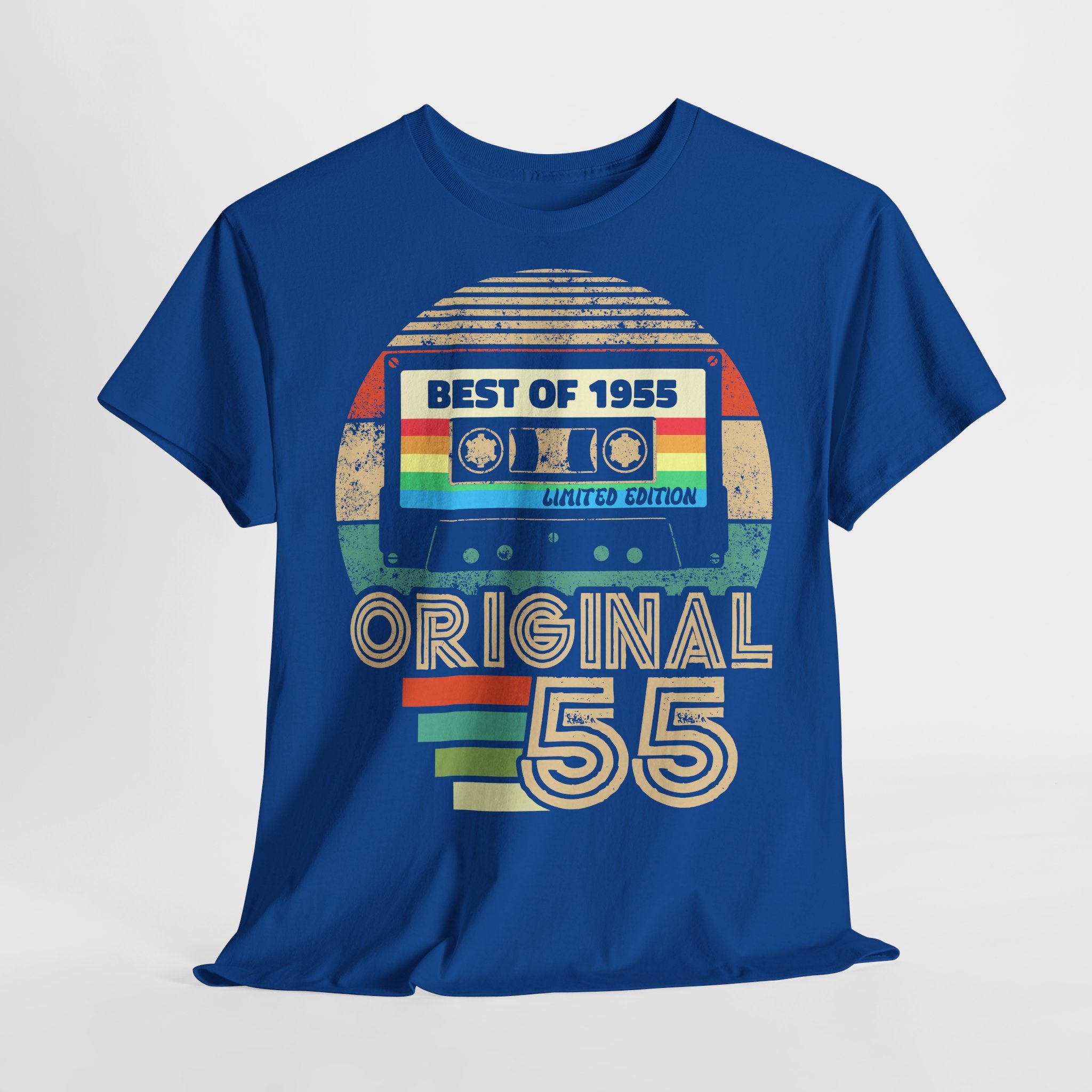 70. Geburtstag - Geboren 1955 Retro Kassette Best Of Geschenk T-Shirt