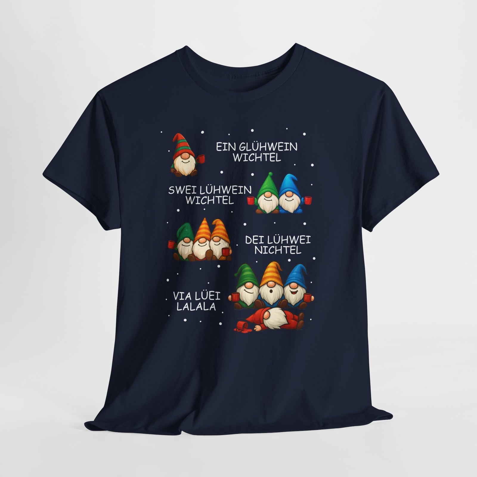 Lustige Glühwein Wichtel – Betrunkene Weihnachtsgnome Shirt
