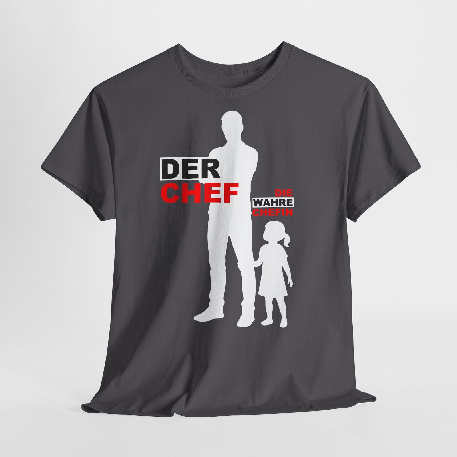 Vatertag Papa Shirt - Papa Chef Und Tochter Die Wahre Chefin - Lustiges Geschenk Shirt