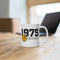 50 Geburtstag Kaffeetasse Jahrgang 1975 – TÜV Stempel - Entspricht Zustand und Laufleistung