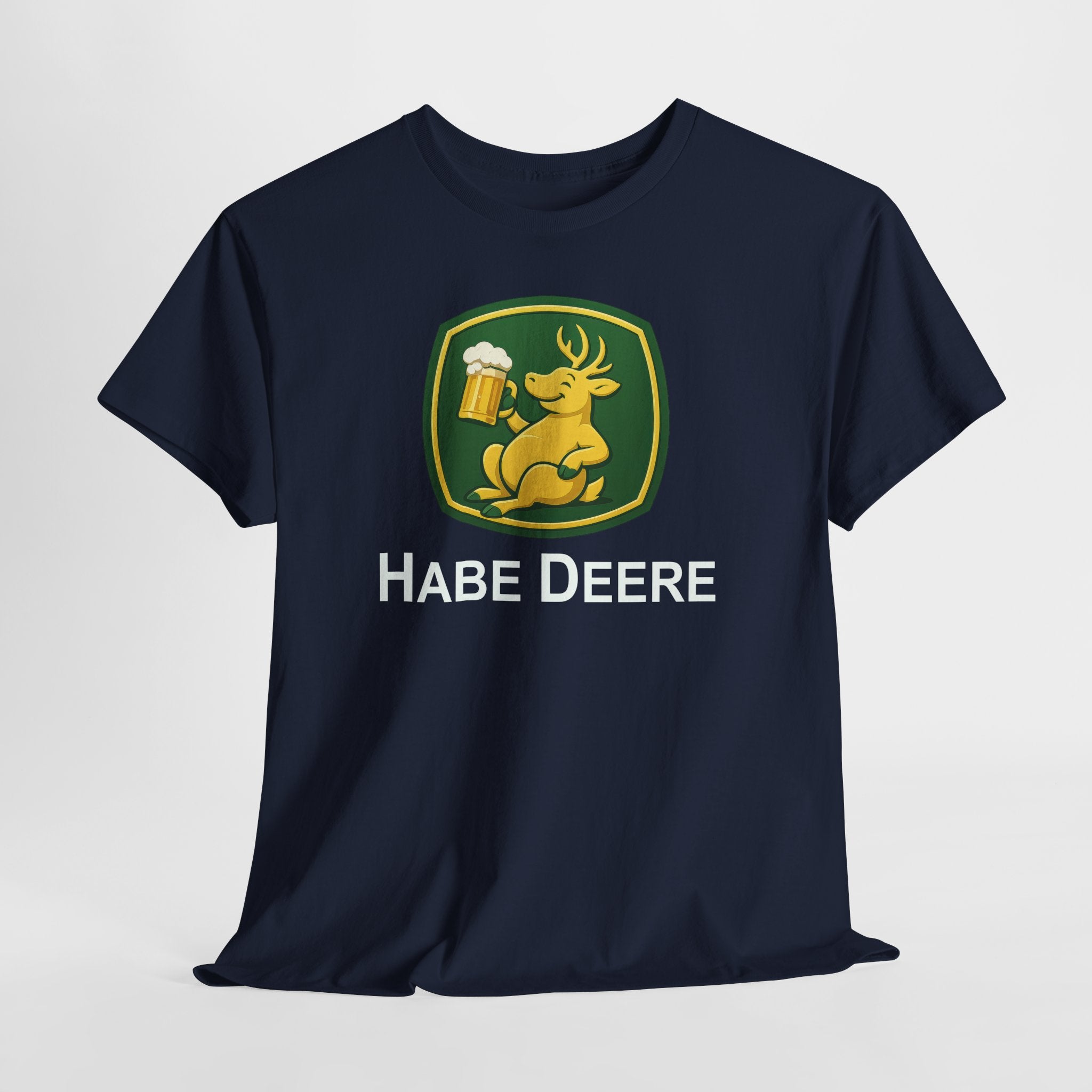 Trinkender Hirsch – Habe Deere Bier Logo Lustiges Parodie T-Shirt