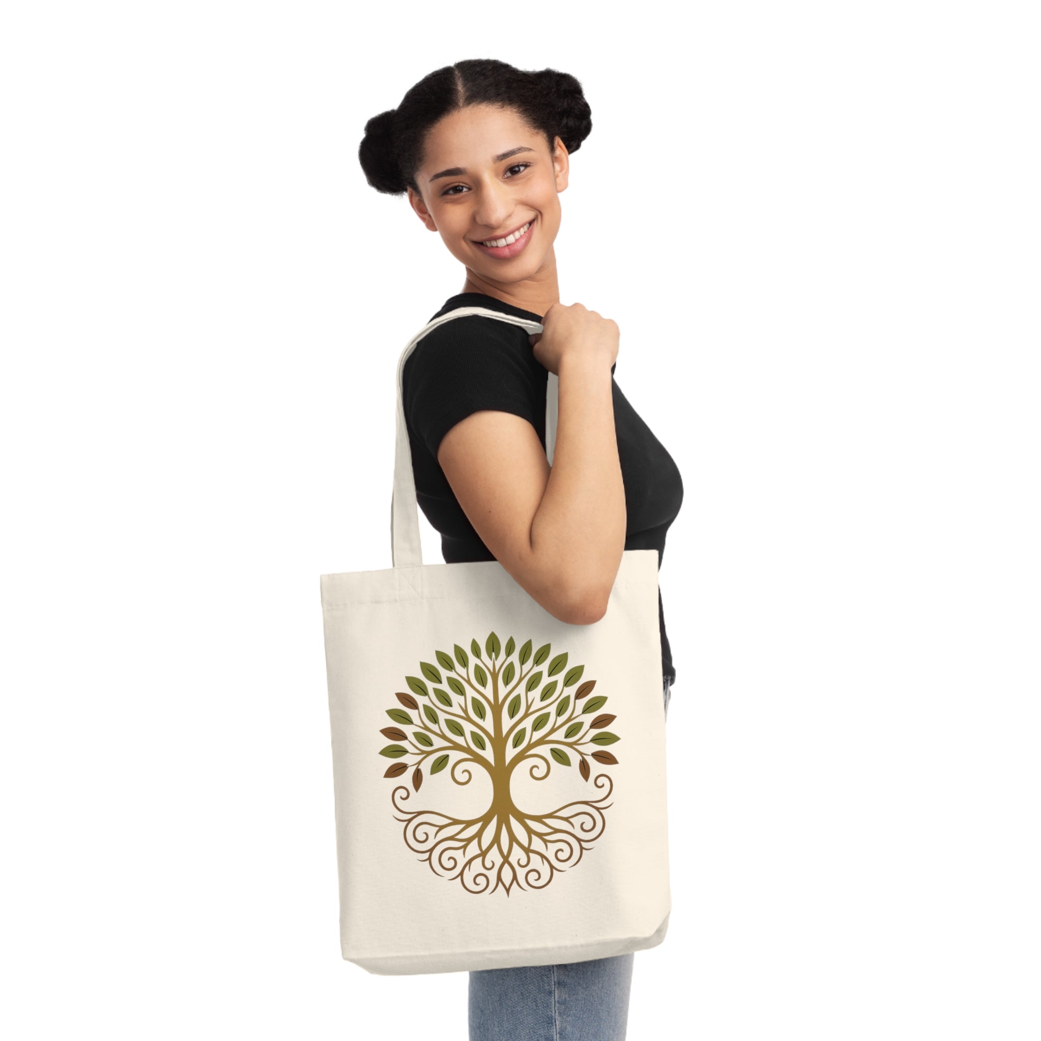 Mandala Tragetasche mit Baum des Lebens – Boho Natur Design