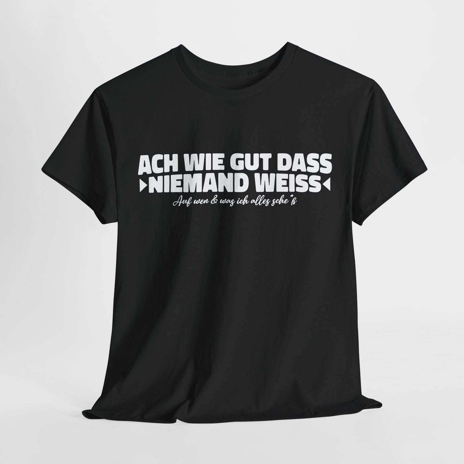 Ach wie gut dass niemand weiss auf was und wen ich alles – Lustiges Shirt