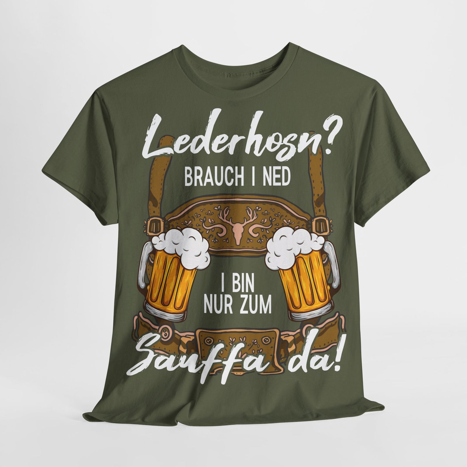 Trachten Shirt Lederhose passend für Oktoberfest Lustiges T-Shirt