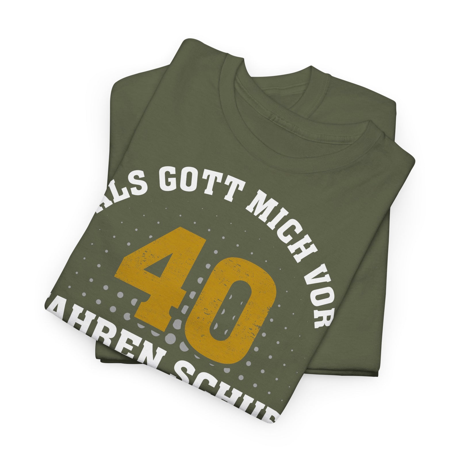40. Geburtstag - Als Gott mich schuf grinste er - Listiges Geschenk T-Shirt