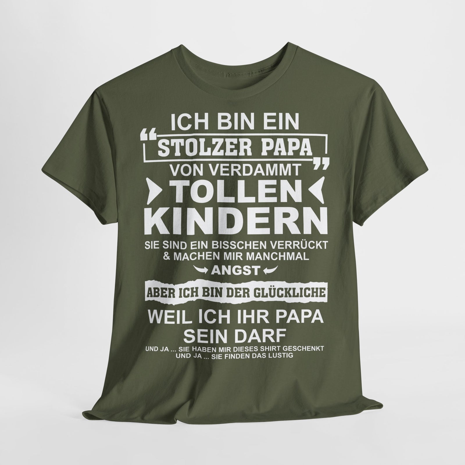 Stolzer Papa von verrückten Kindern – Lustiges Vatertags-Shirt